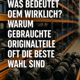 Was bedeutet OEM wirklich? Warum gebrauchte Originalteile oft die beste Wahl sind!