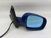 อะไหล่แท้กระจกมองข้างขวาไฟฟ้าสีฟ้า VW Golf 4 Passat 3B รหัส LLR36946