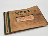 Original Opel Rekord Scheckheft Serviceheft von 1961