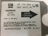 Opel Astra G / Omega B GM 09174006 असली एयरबैग कंट्रोल यूनिट Siemens K3