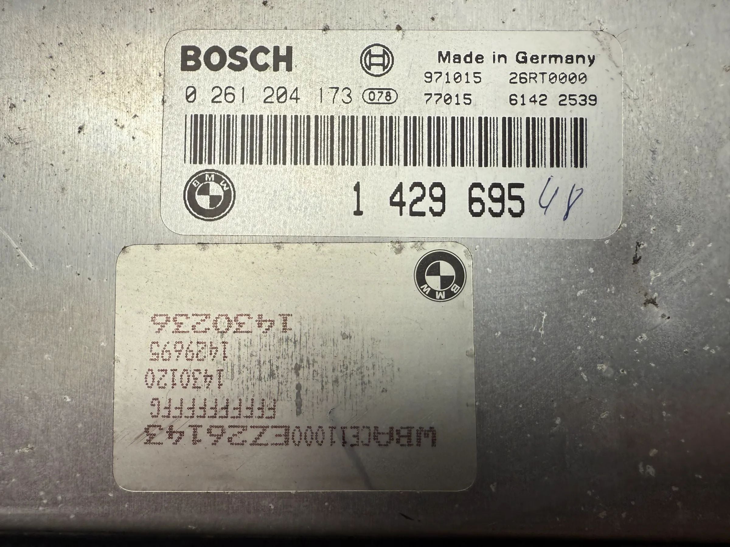 Оригинальный блок управления двигателем BMW 316i E36 1429695 / 0261204173