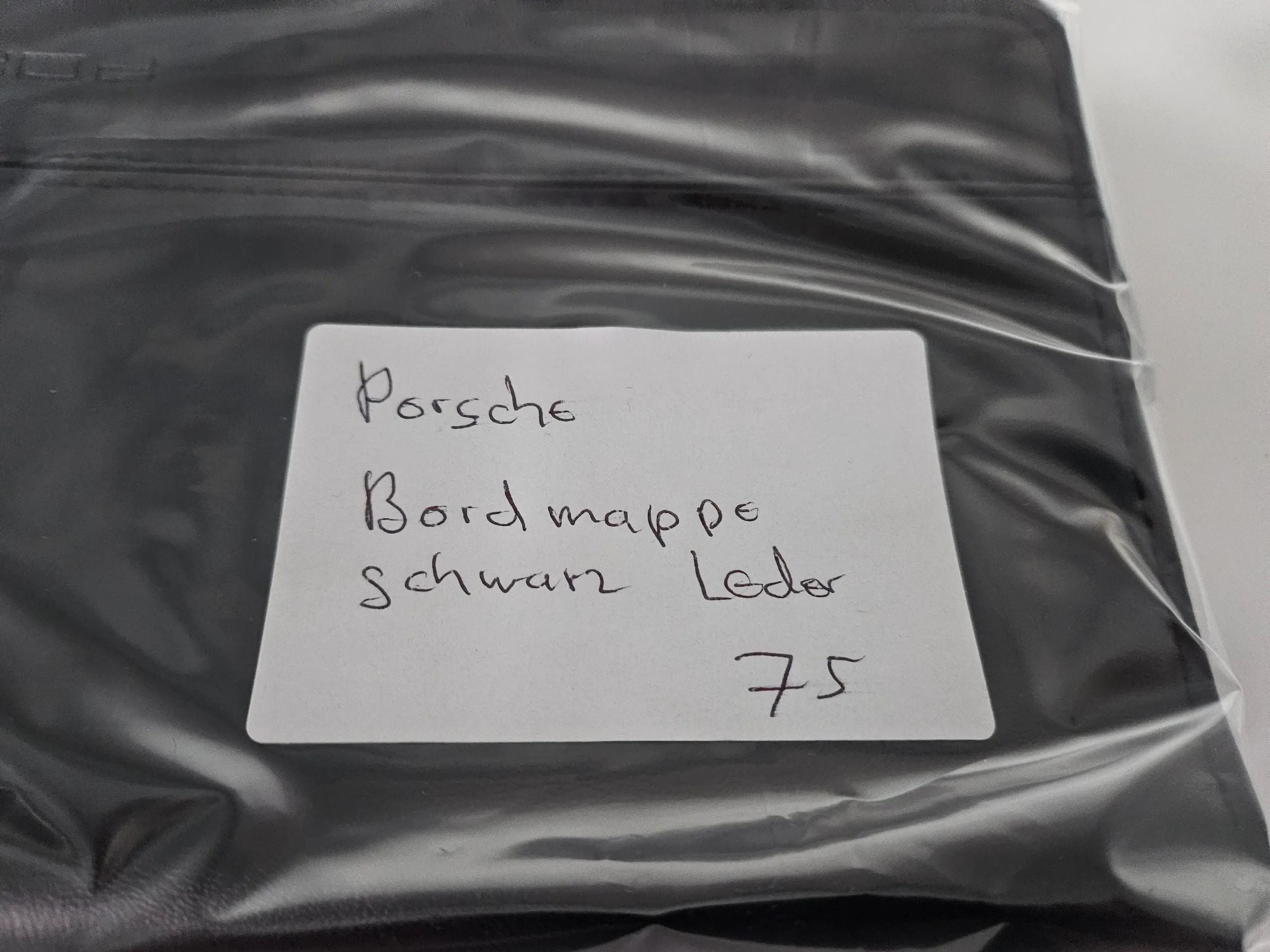 保时捷 Panamera 970 2016 原厂黑色皮革行车手册夹