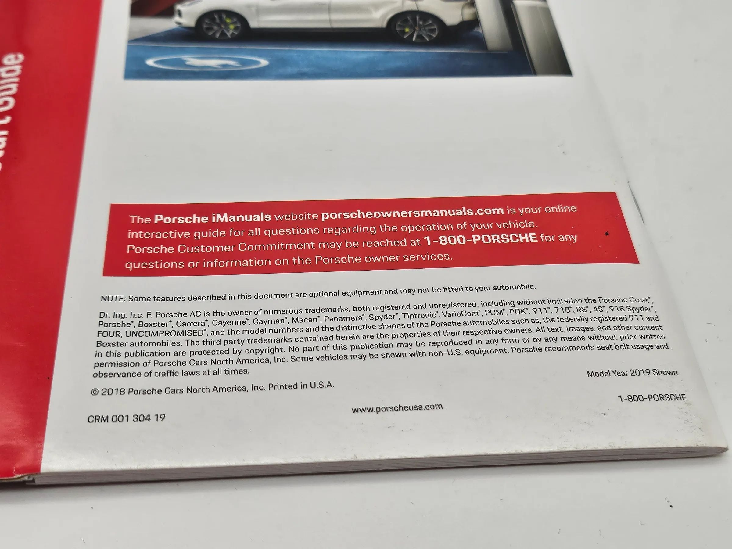 Original Porsche Cayenne 9Y Quick Betriebsanleitung  2019 englisch