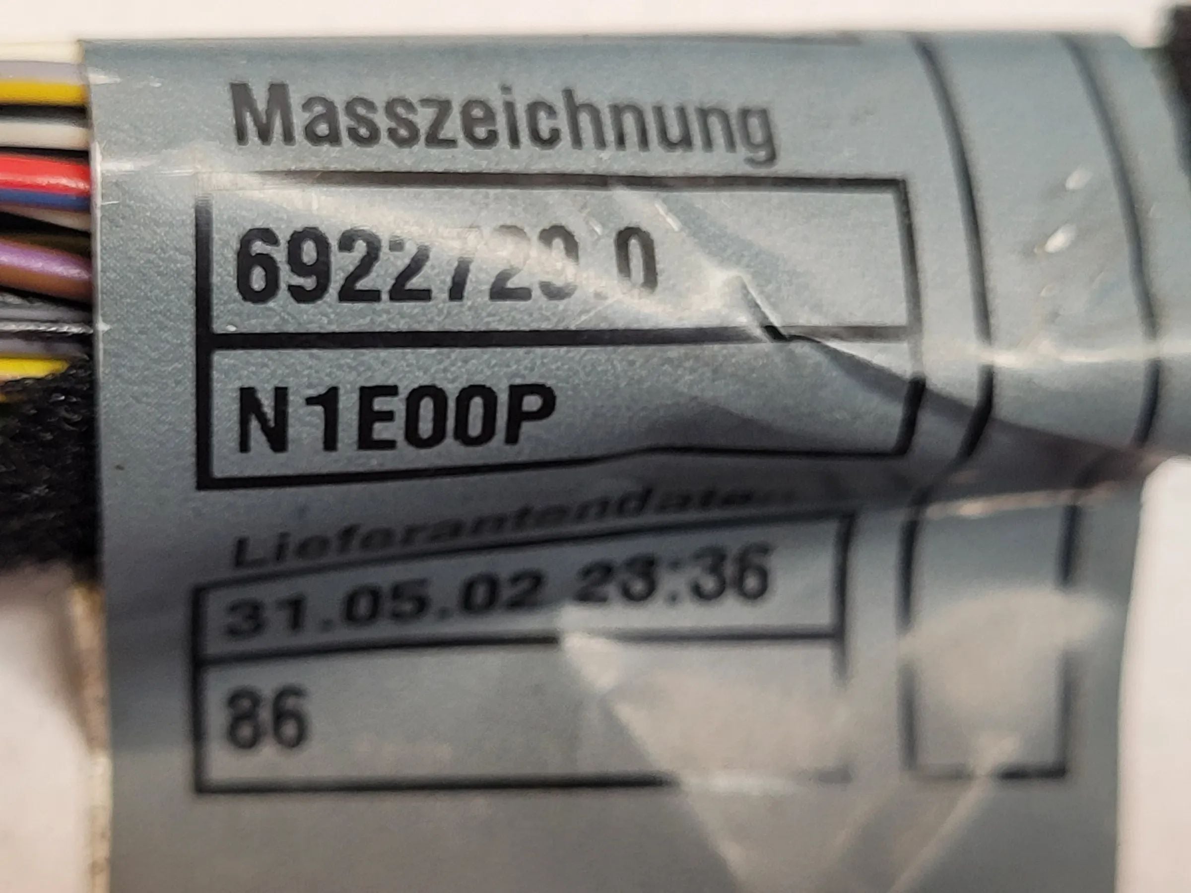 Original Mini One (R50/R53) Kabelbaum Armaturenbrett 6922729.0