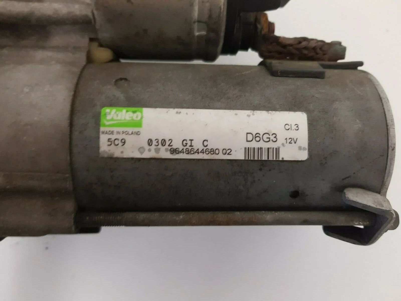 Démarreur d'origine Peugeot 206 1,4i Hayon 9648644680 D6G3