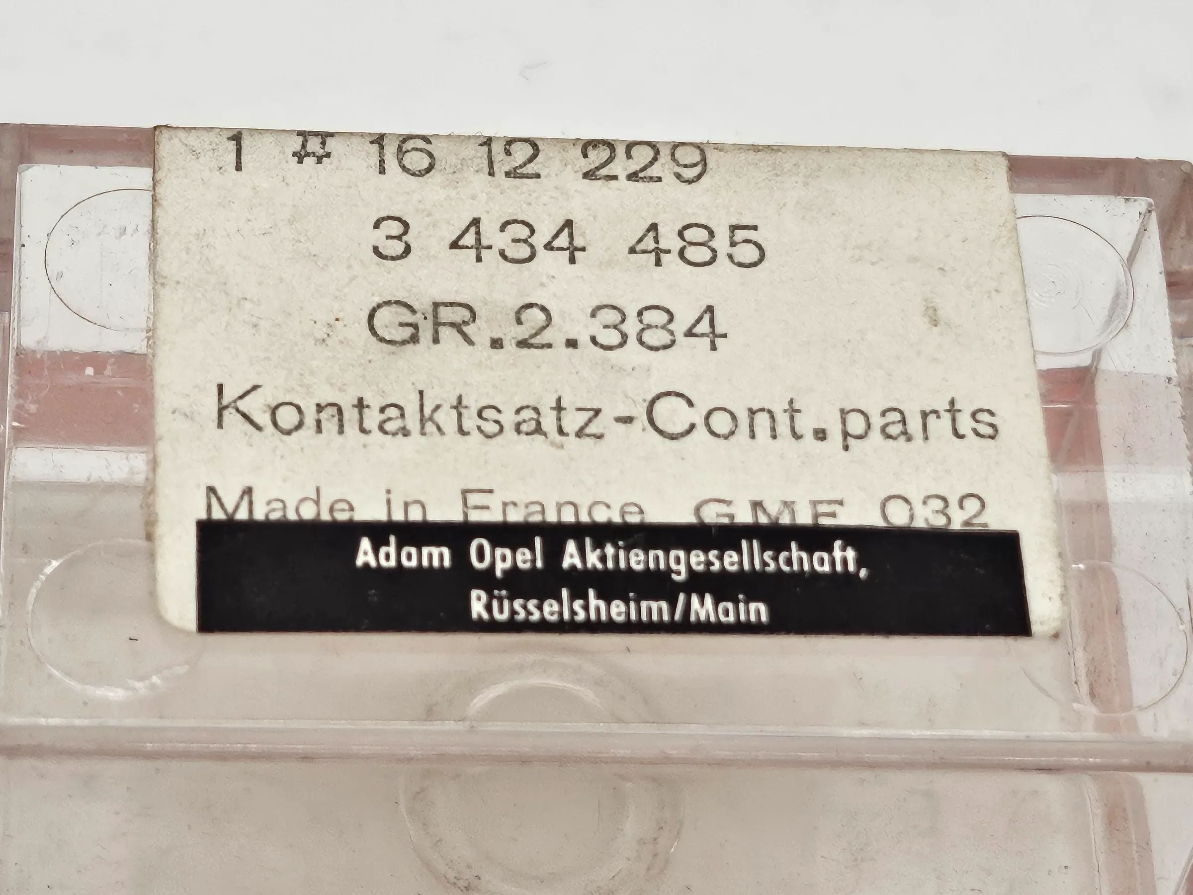 Original Opel Kontaktsatz Zündverteiler DELCO  1612229