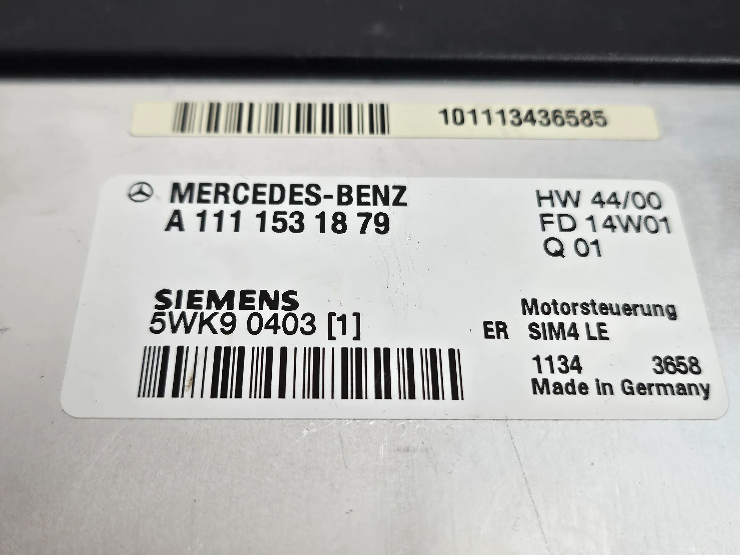 Mercedes-Benz W203 C208 W210 Steuergerät Motorsteuerung Siemens A1111531879