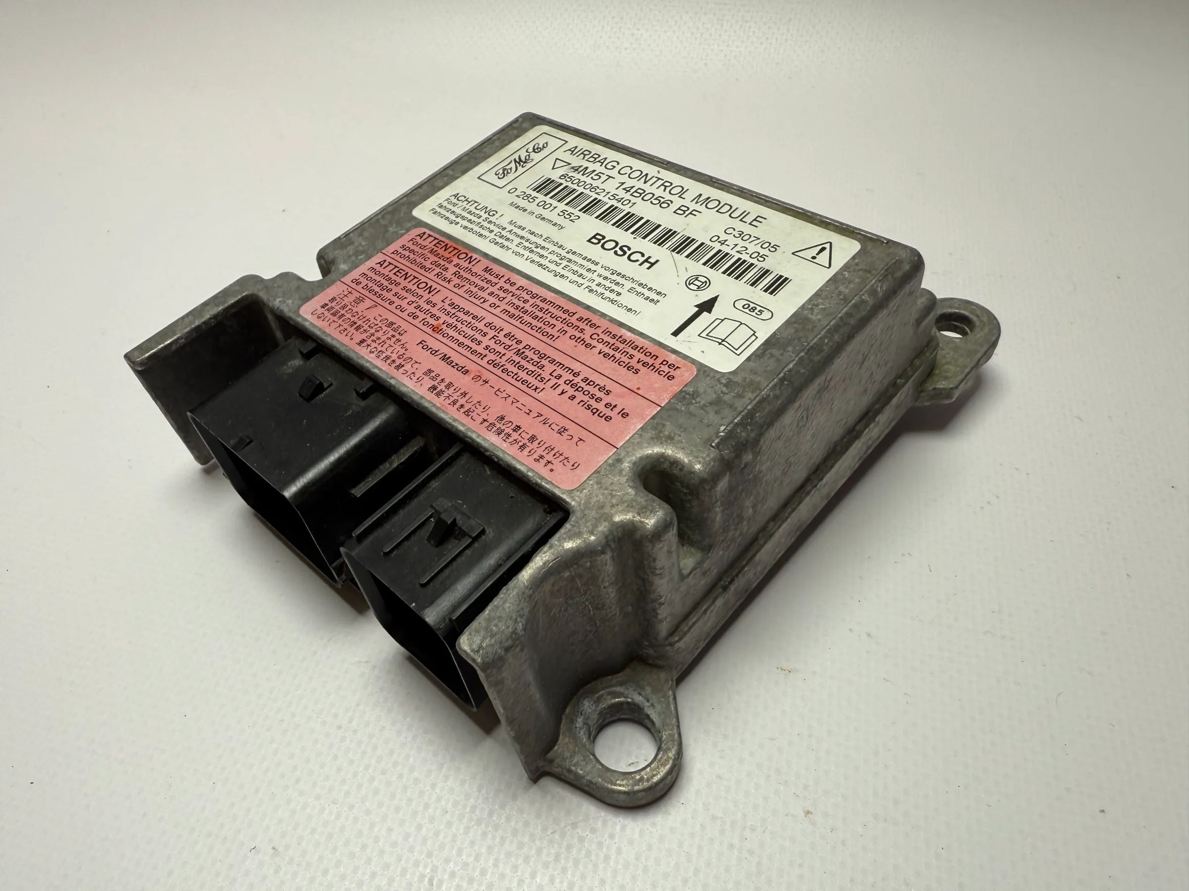 อะไหล่แท้ Ford Focus 1.6 16V 2005 กล่องควบคุมถุงลมนิรภัย 4M5T-14B056-BF / 0285001552