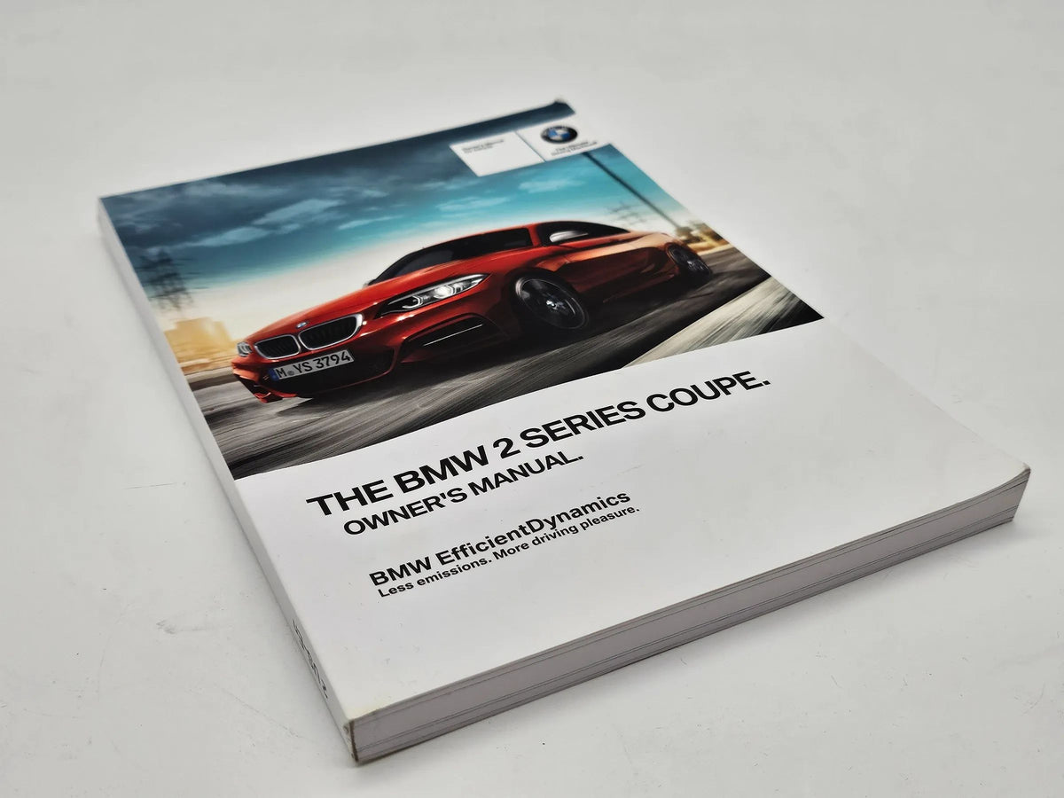 BMW 2er Coupe F22 2017 Betriebsanleitung Bedienungsanleitung Handbuch englisch
