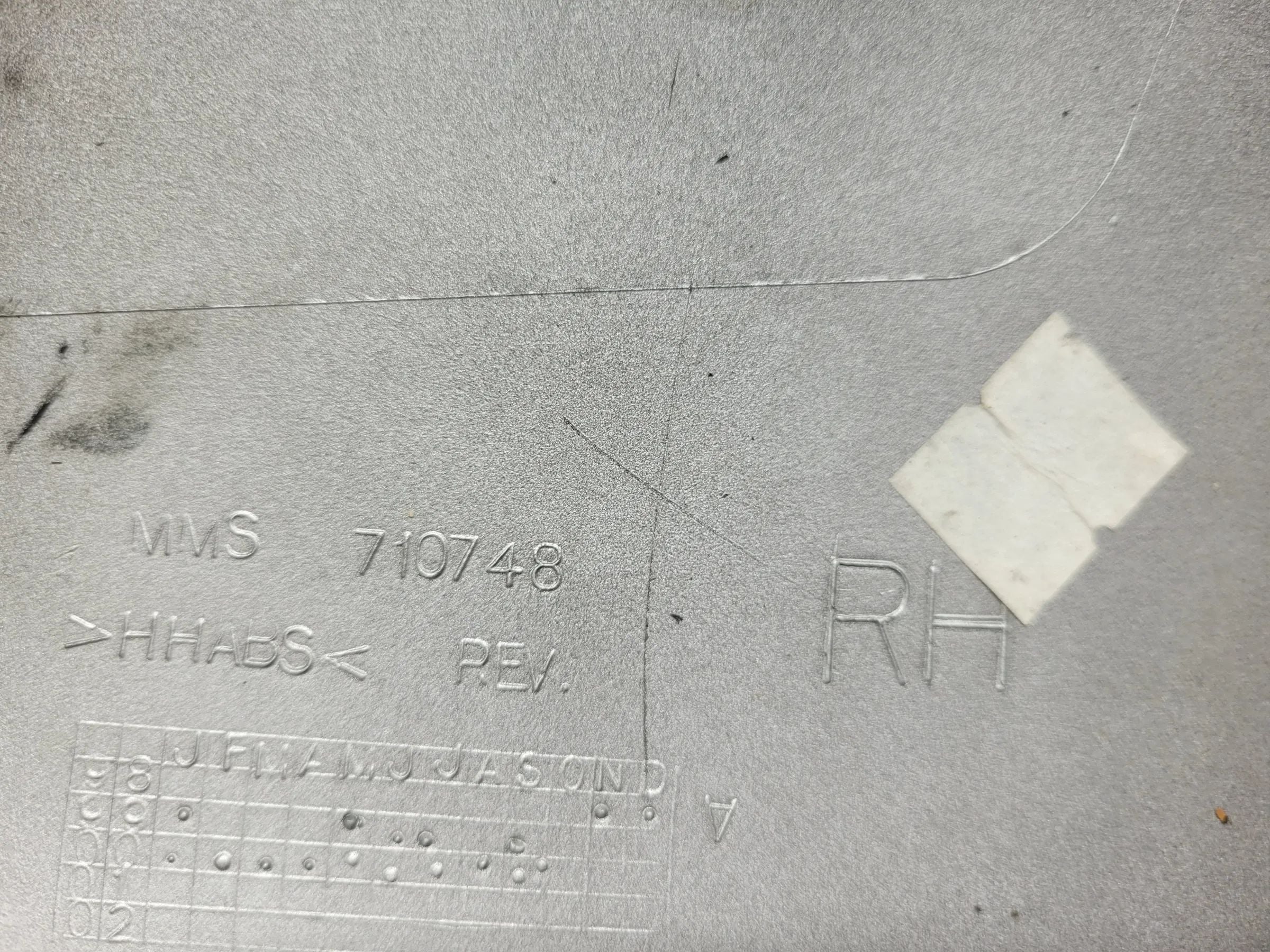 Original BMW X5 (E53) Außenspiegel Kappe Abdeckung Rechts Titansilber 710748