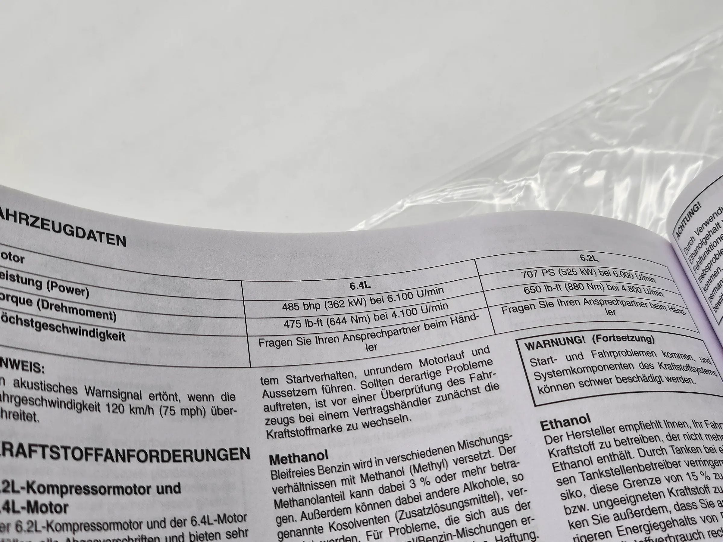 Original  Dodge Challenger SRT Bordbuch 2018 Bedienungsanleitung deutsch