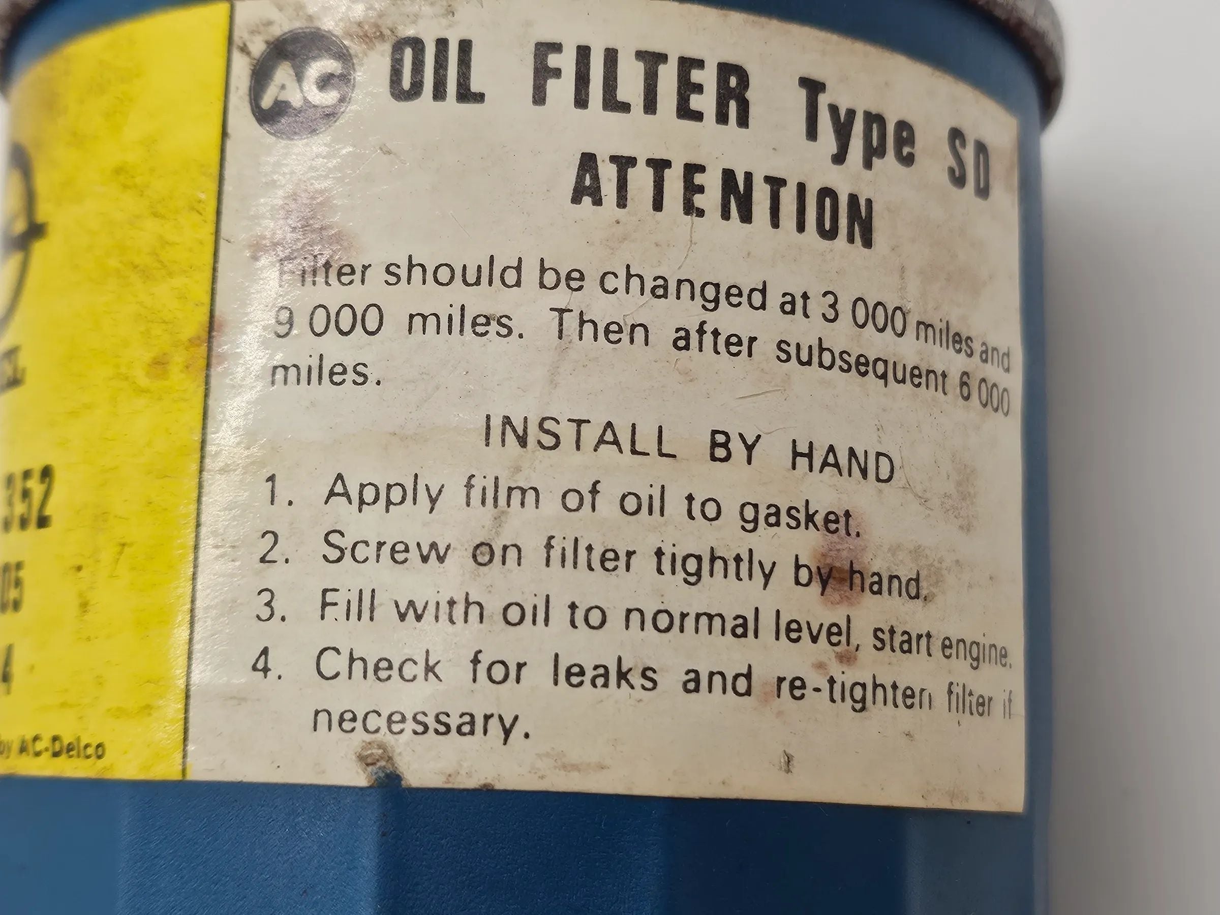 Original GM Ölfilter Austin Ford MG Opel Rover Oldtimer 650352