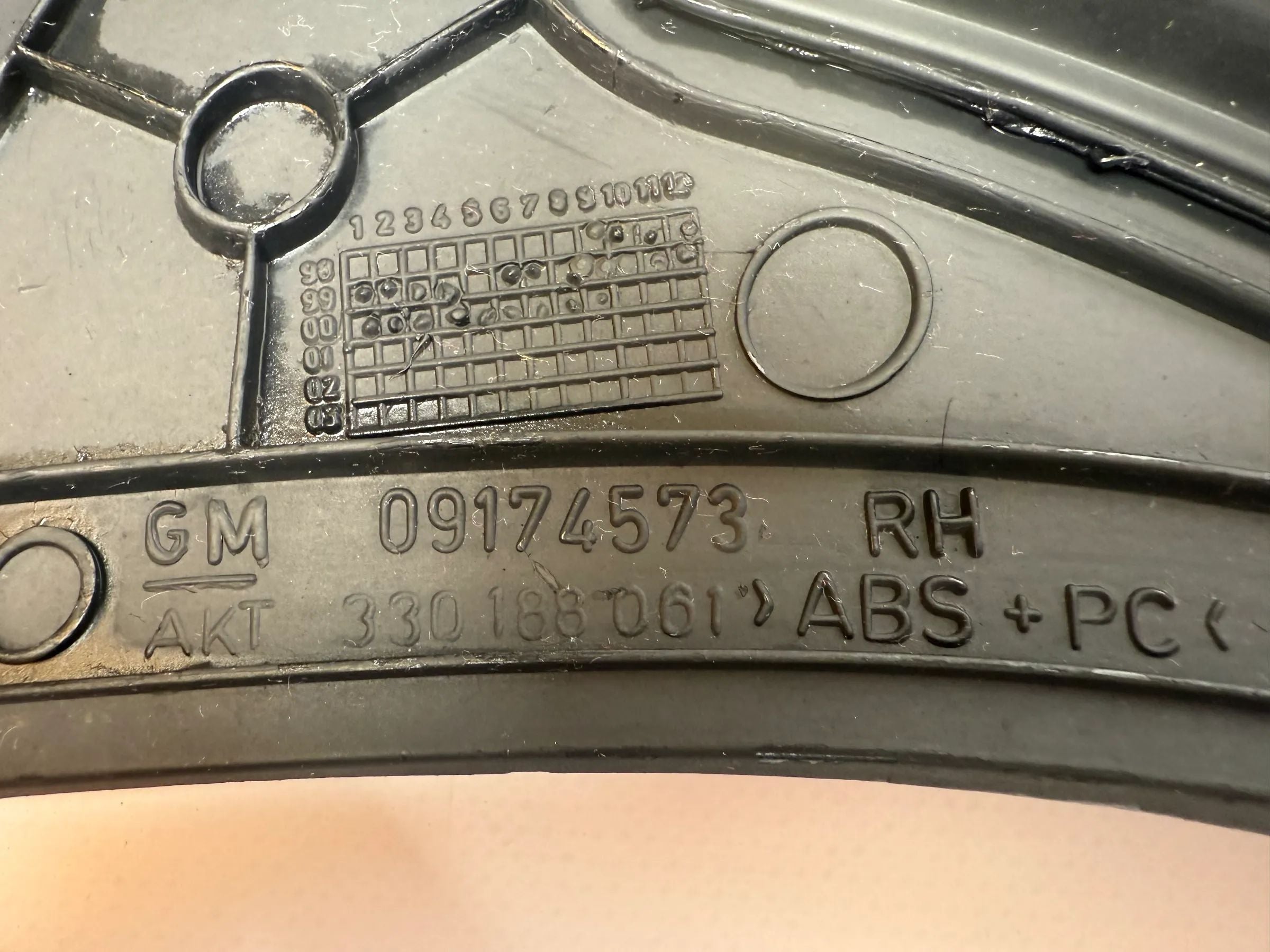 Original Opel Zafira A cover panel center console right 09174573/330180061 