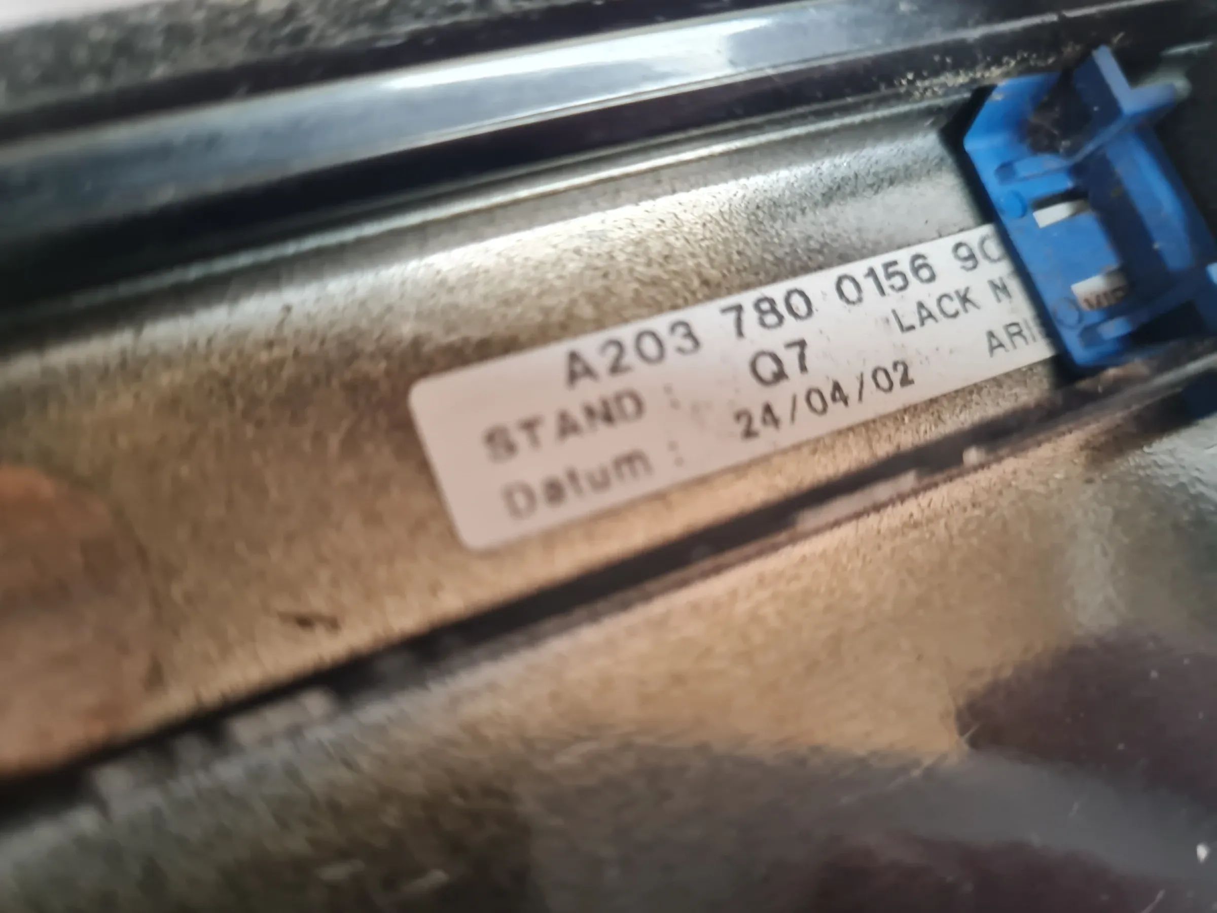 Original Mercedes-Benz C-Klasse (W203) Dachzierleiste Links A2037800156