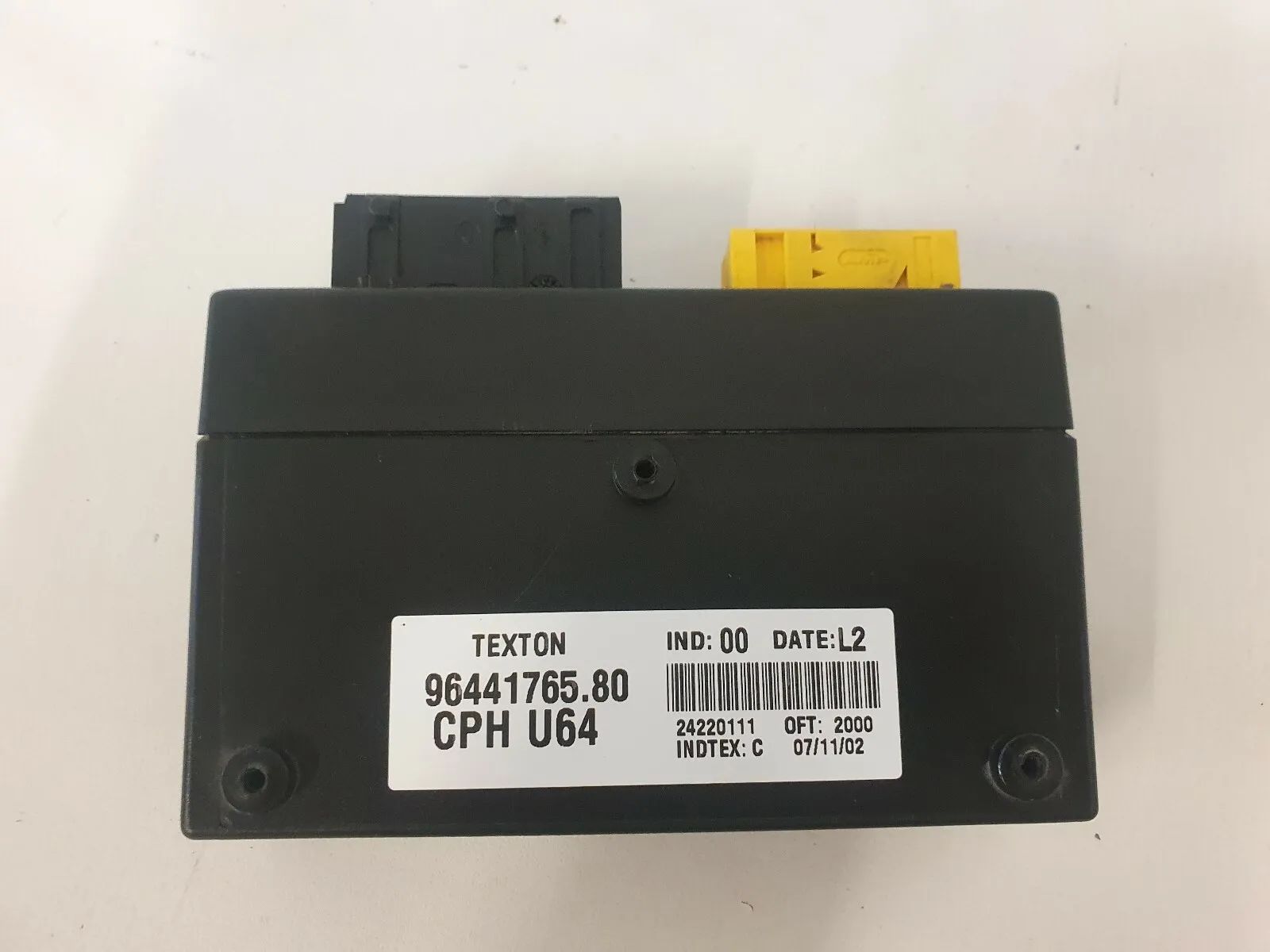 純正 フィアット スクード 電気コントロールユニット 9644176580