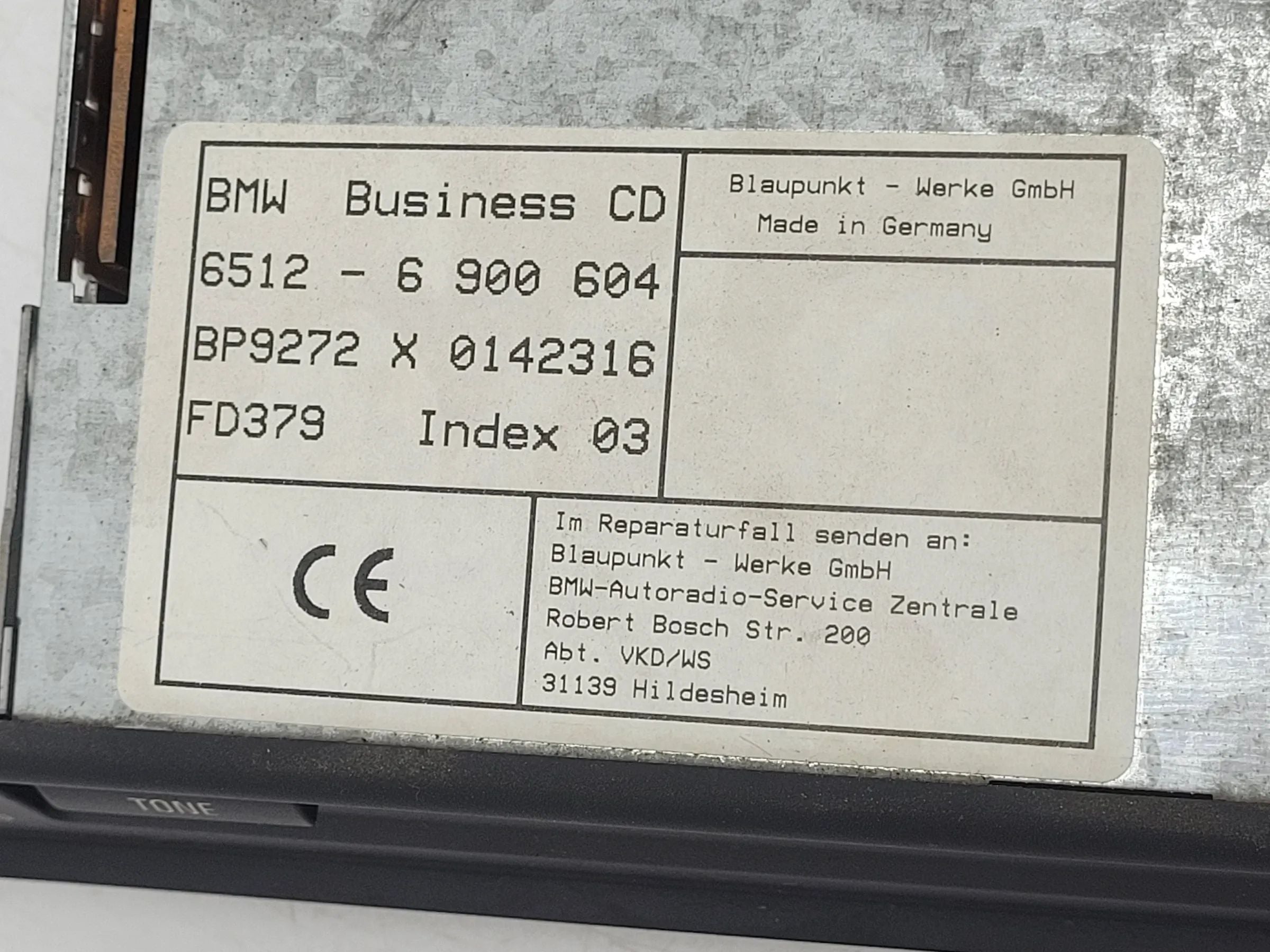 BMW 5er Touring E39 Radio CD-/DVD-Player Navigation 65.12-6900604 Original