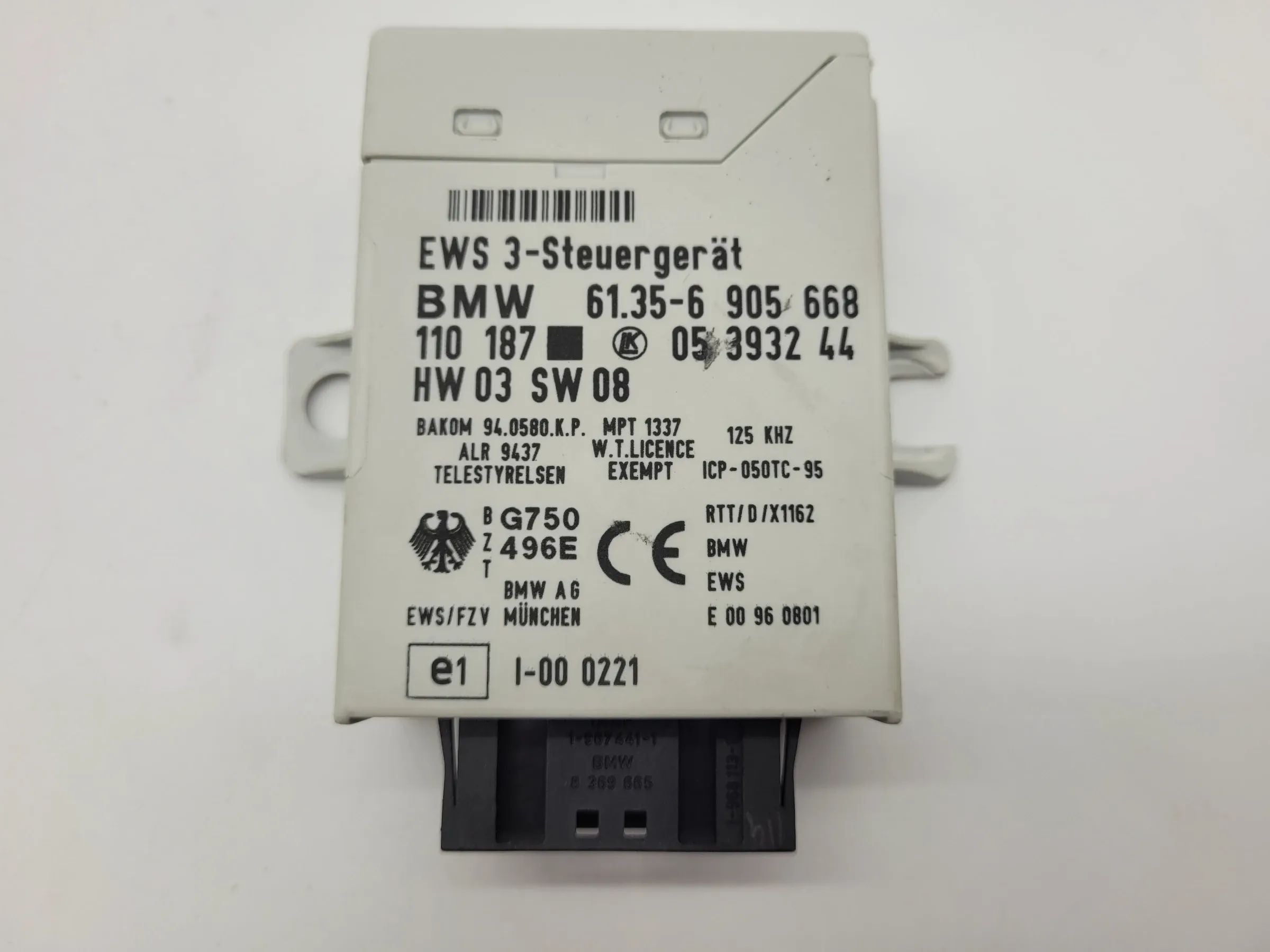 BMW 5er Touring E39 Steuergerät EWS 3 Wegfahrsperre 61.35-6905668 Original