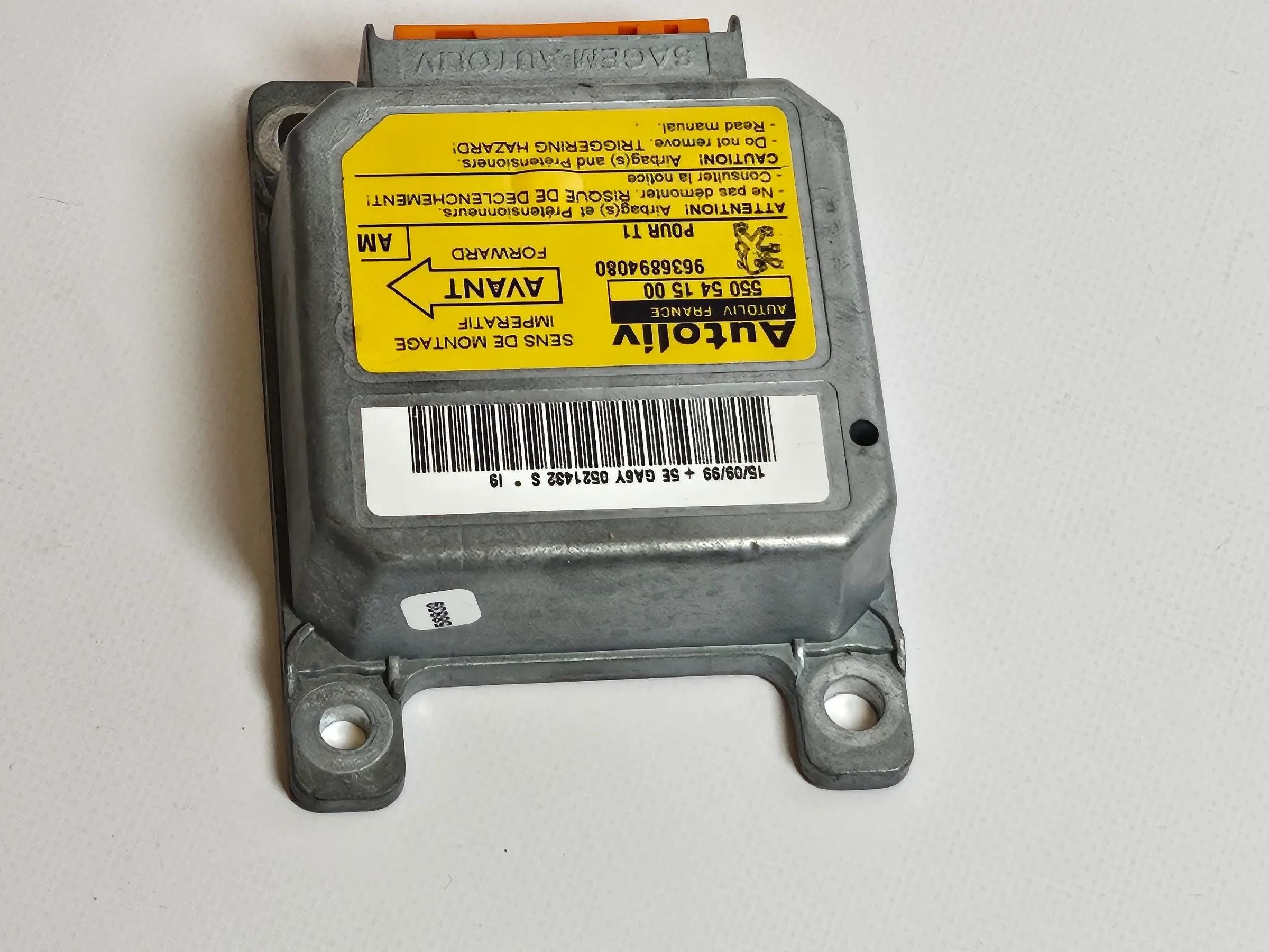 Peugeot 206 CC Module de commande airbag 9636894080