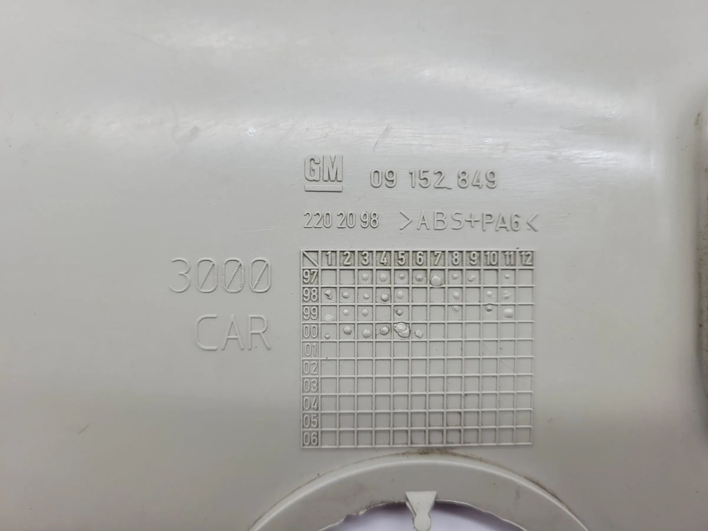 Original Opel Corsa B/Vectra A B/Tigra Schiebedach Blende Abdeckung 09152849