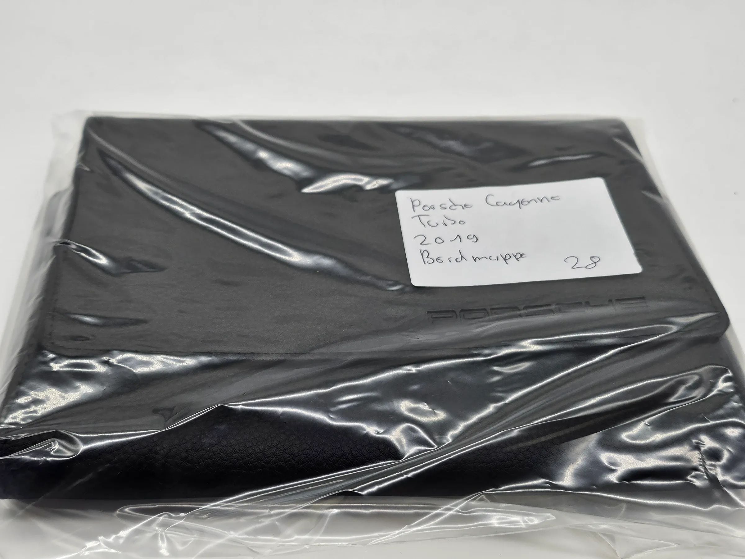 Original Porsche Cayenne 9Y Bordmappe Leder schwarz 2019