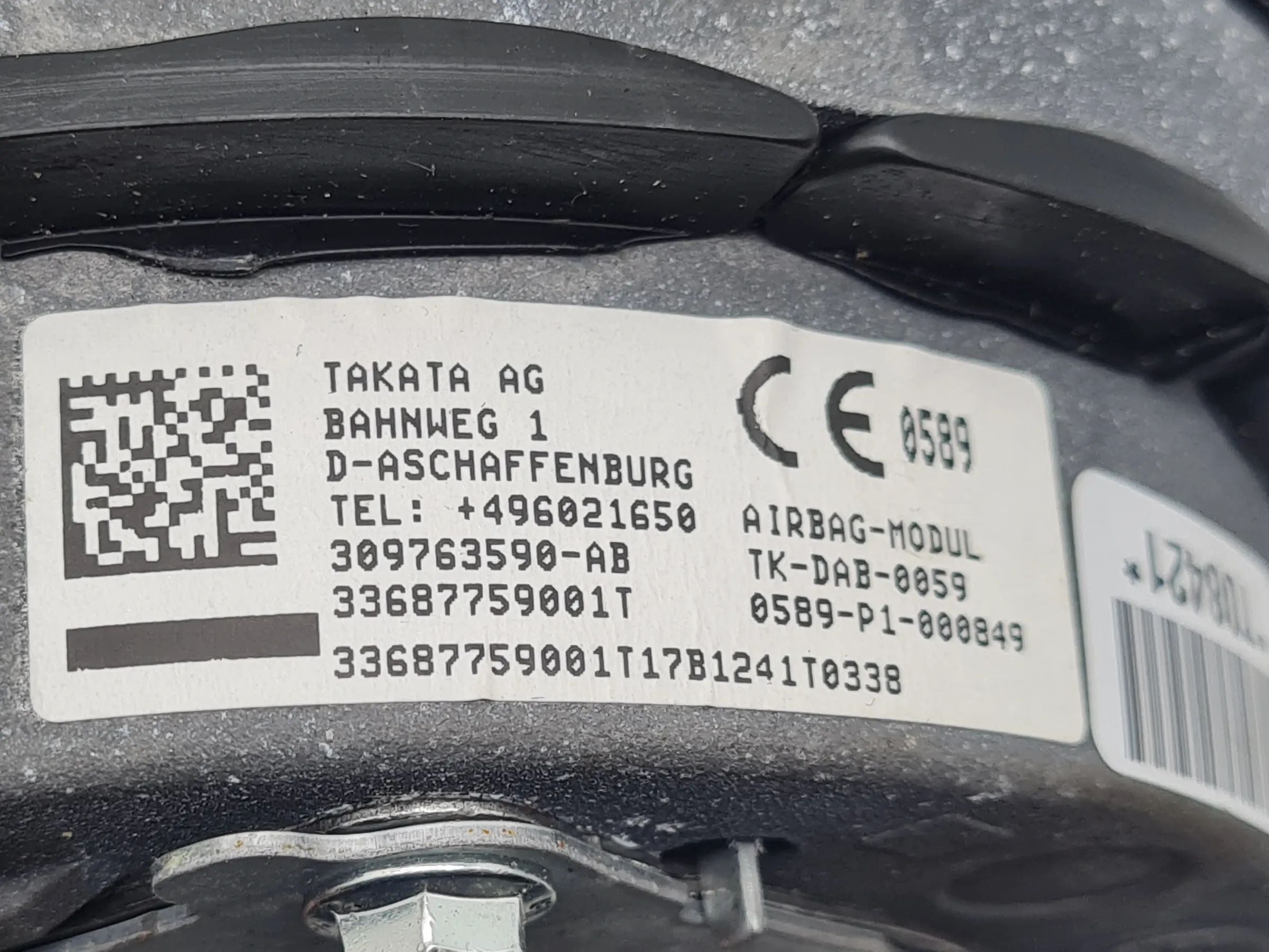 Original BMW X5 (E53) Lenkrad mit Airbag Vorne 3-365-E53-1