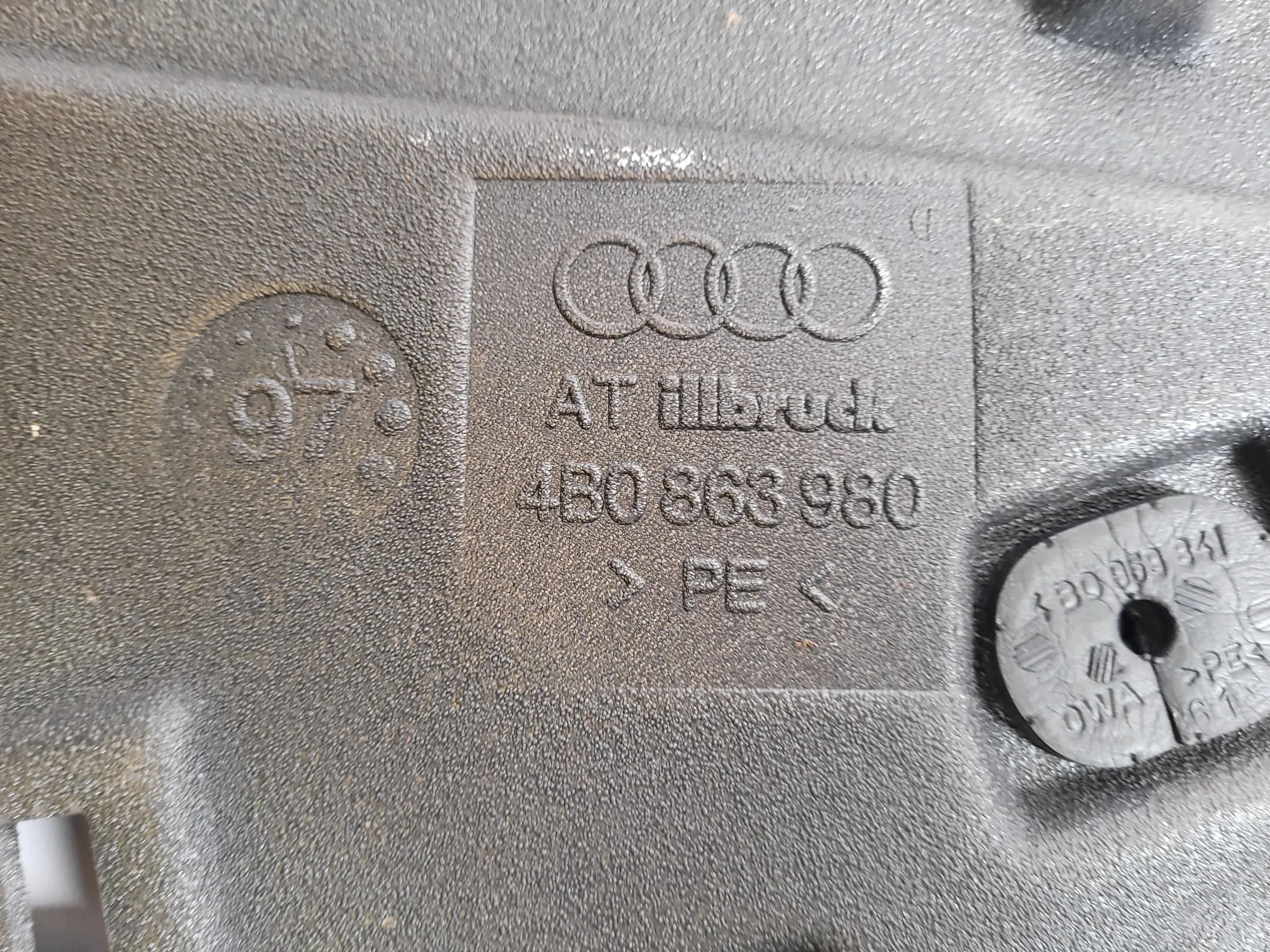 Original Audi A6 (4B2/4B4) Tür Dämmmatte Abdämmung Vorne Rechts 4B0863980