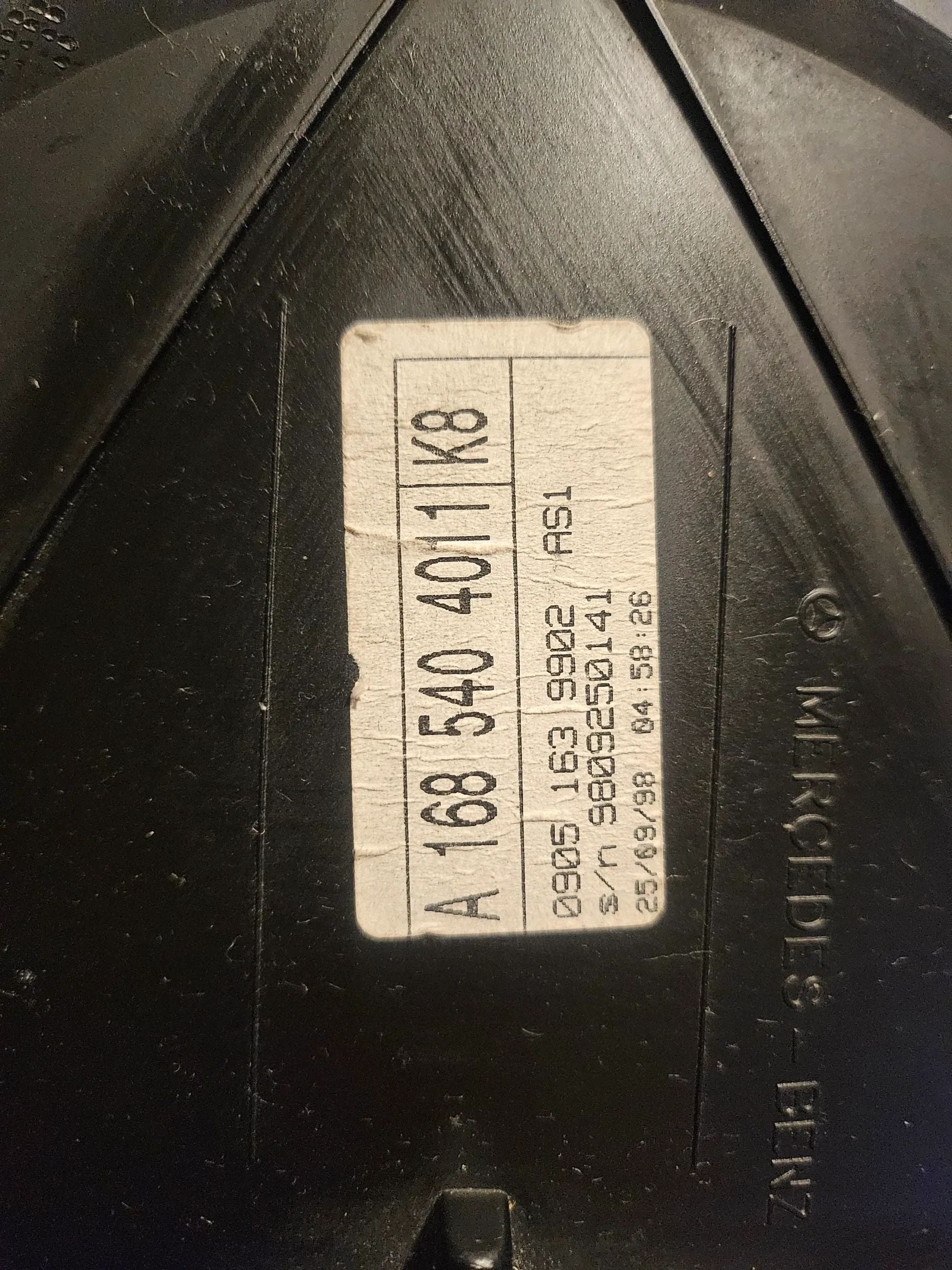 Mercedes Benz A Classe W168 Conta-Quilómetros Original A1685404011 K8