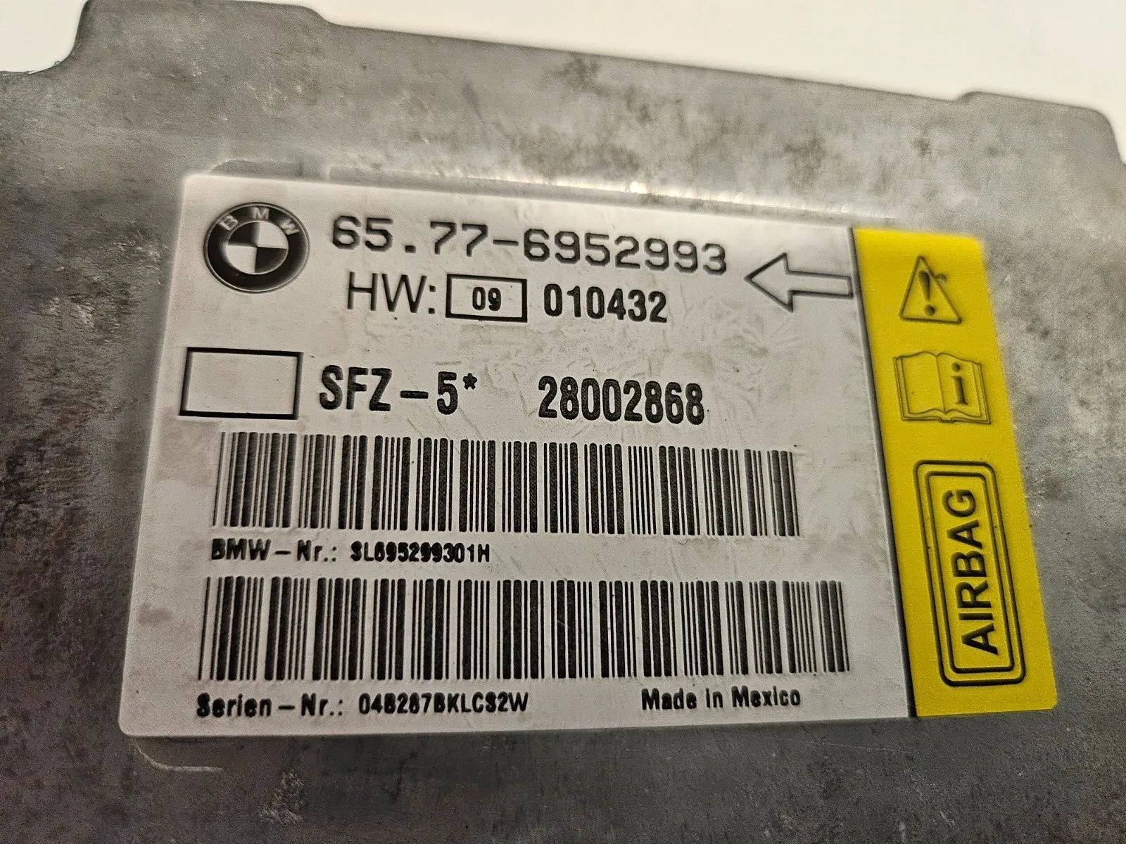 Originale BMW E60 E61 Airbag Centralina 6577 6952993