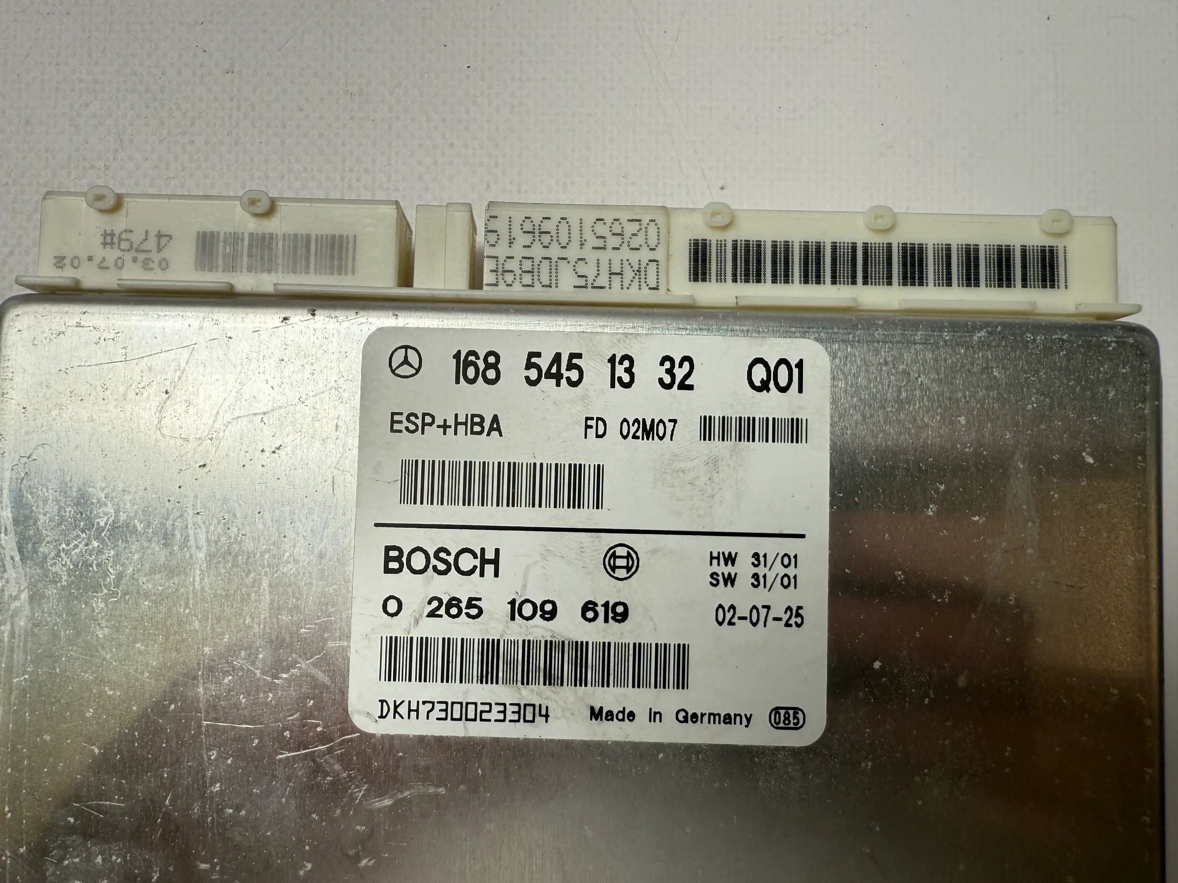 Original Mercedes A Classe W168 Unidade de Controlo ESP HBA 1685451332 / 0265109619
