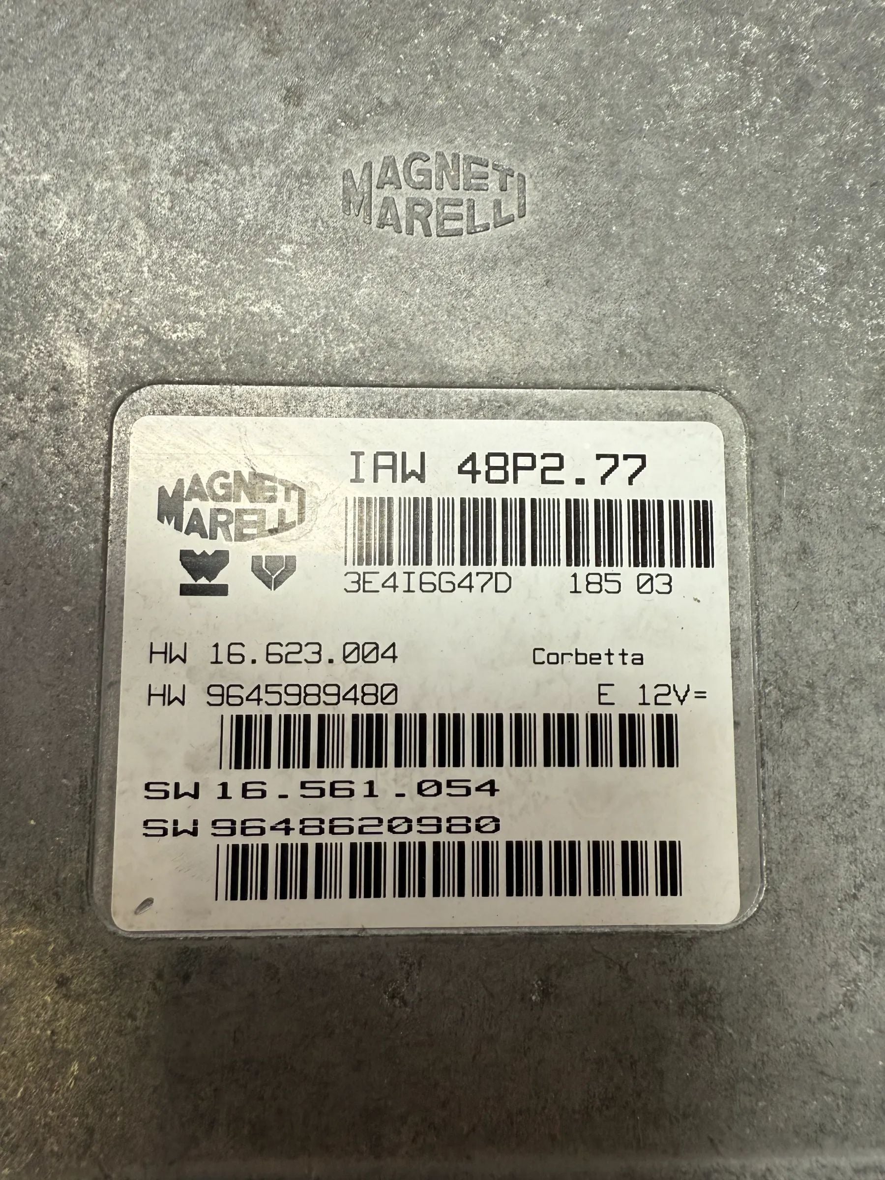 Original Peugeot 206 SW Break 1,4 Centralina Motor ECU IAW48P2.77 / 9645989480