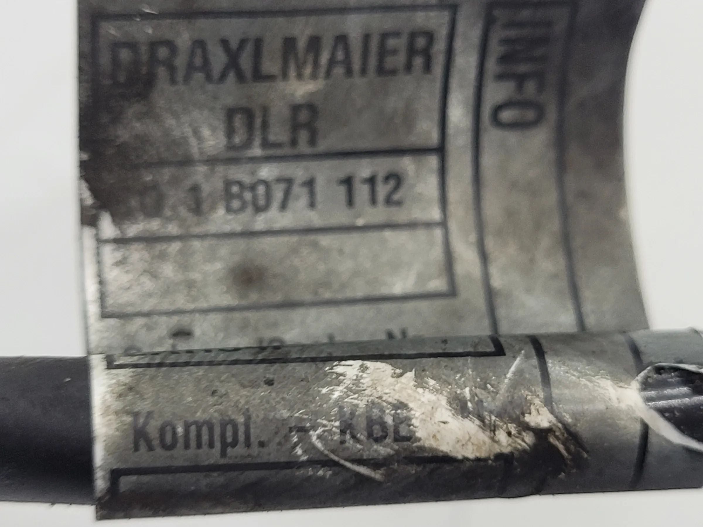 Original Mini One (R50/R53) Kabel Lichtmaschine generator 7521103
