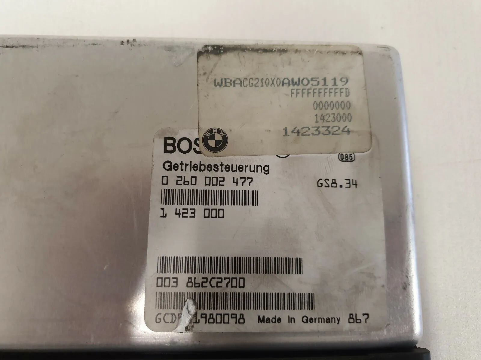 Origine BMW E36 316i M43 1423324 Unité de contrôle de boîte de vitesses DME EGS Bosch GS 8.34