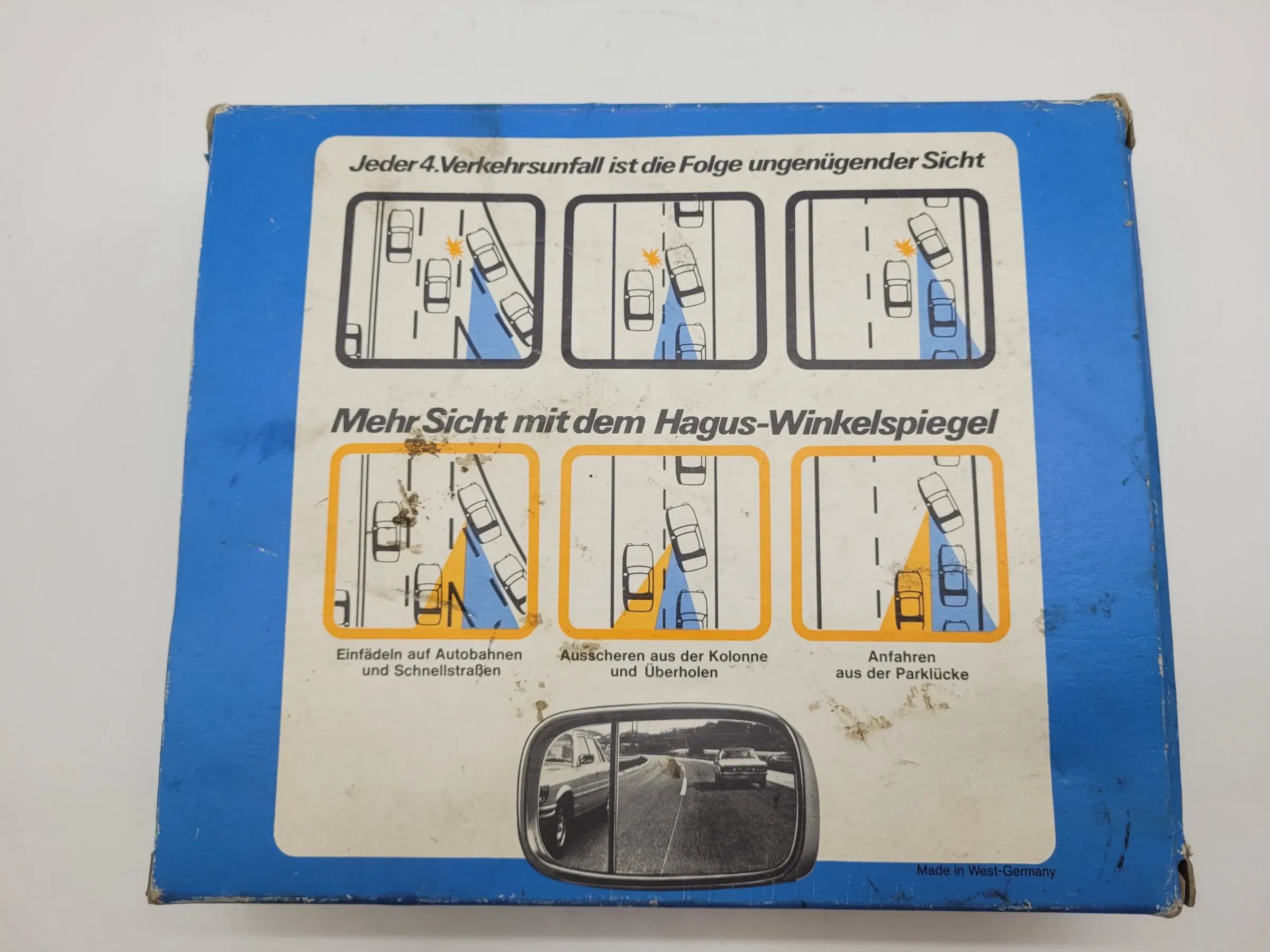 Original VW/Hagus Polo (80/86C) Universal Sicherheitsspeigel Links E117059