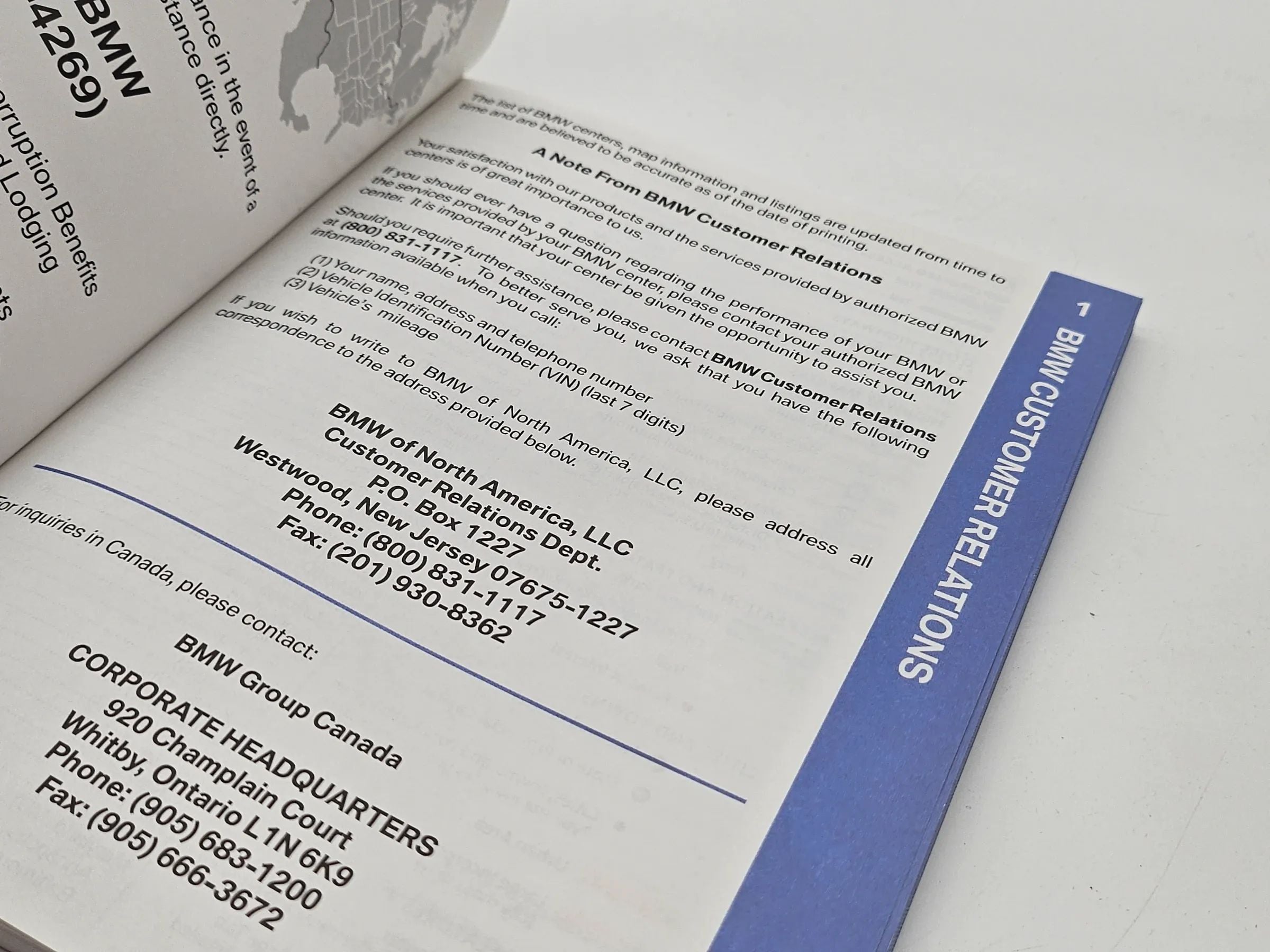 Original BMW X5 E70 2007 SAV Road Atlas Canada USA englisch 01000443174