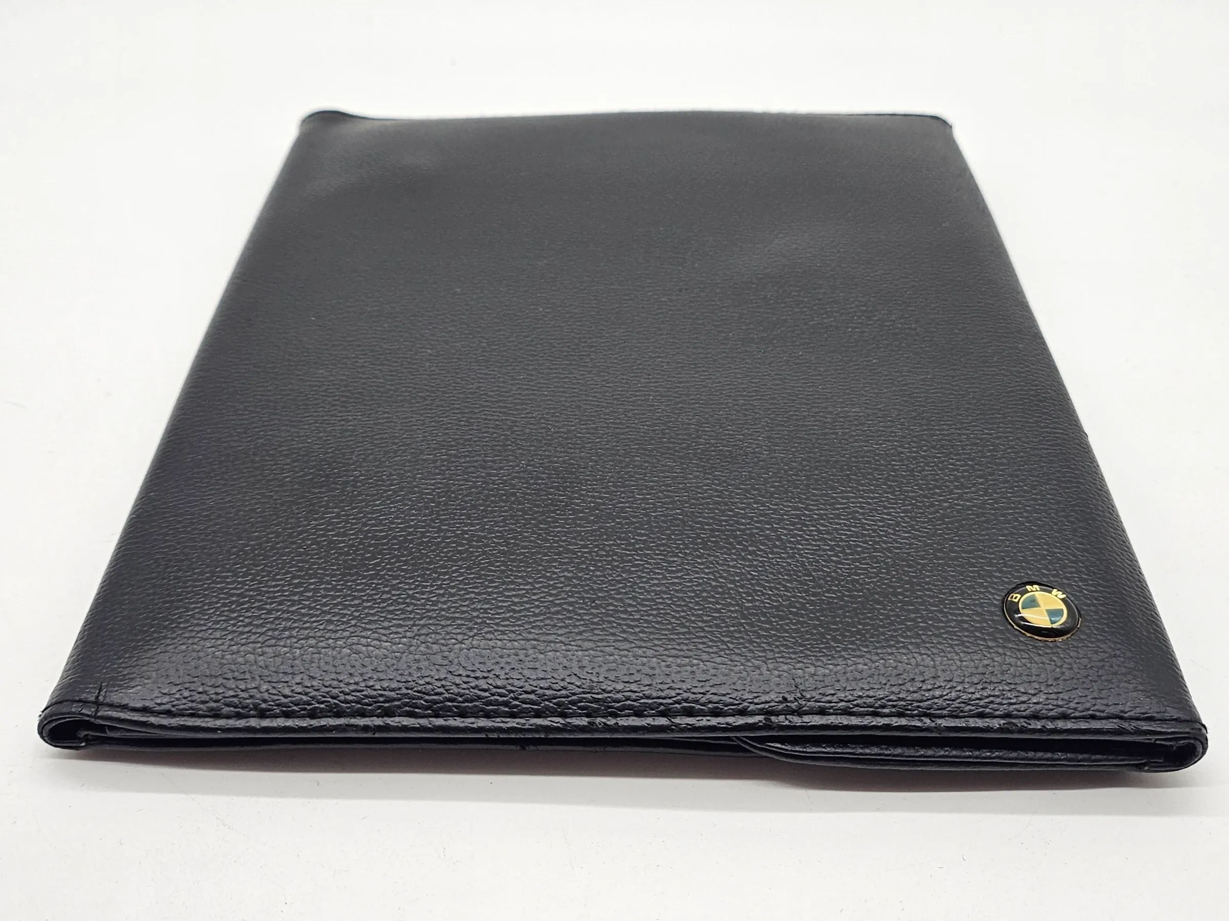 原装宝马黑色皮革车辆文件夹，见图片