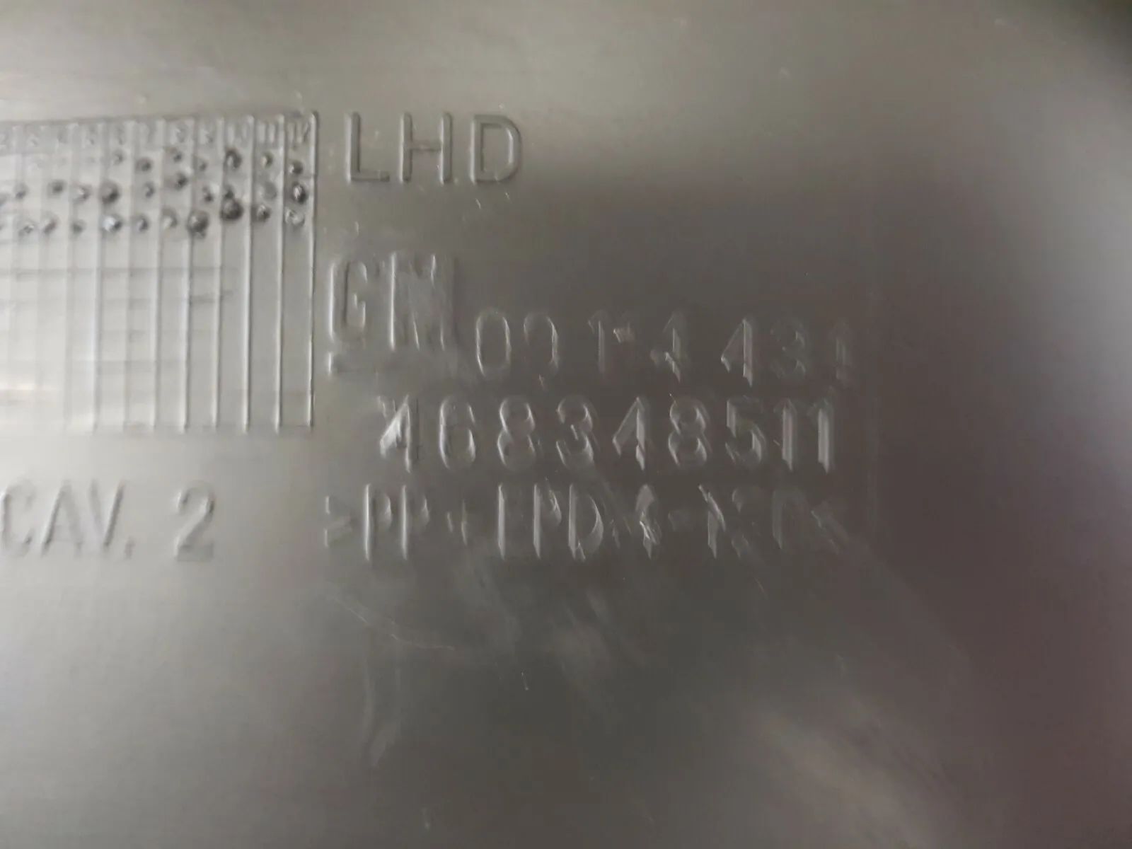 Cubierta original del tacómetro Opel Corsa C Tapa del cuadro de instrumentos GM 09114434