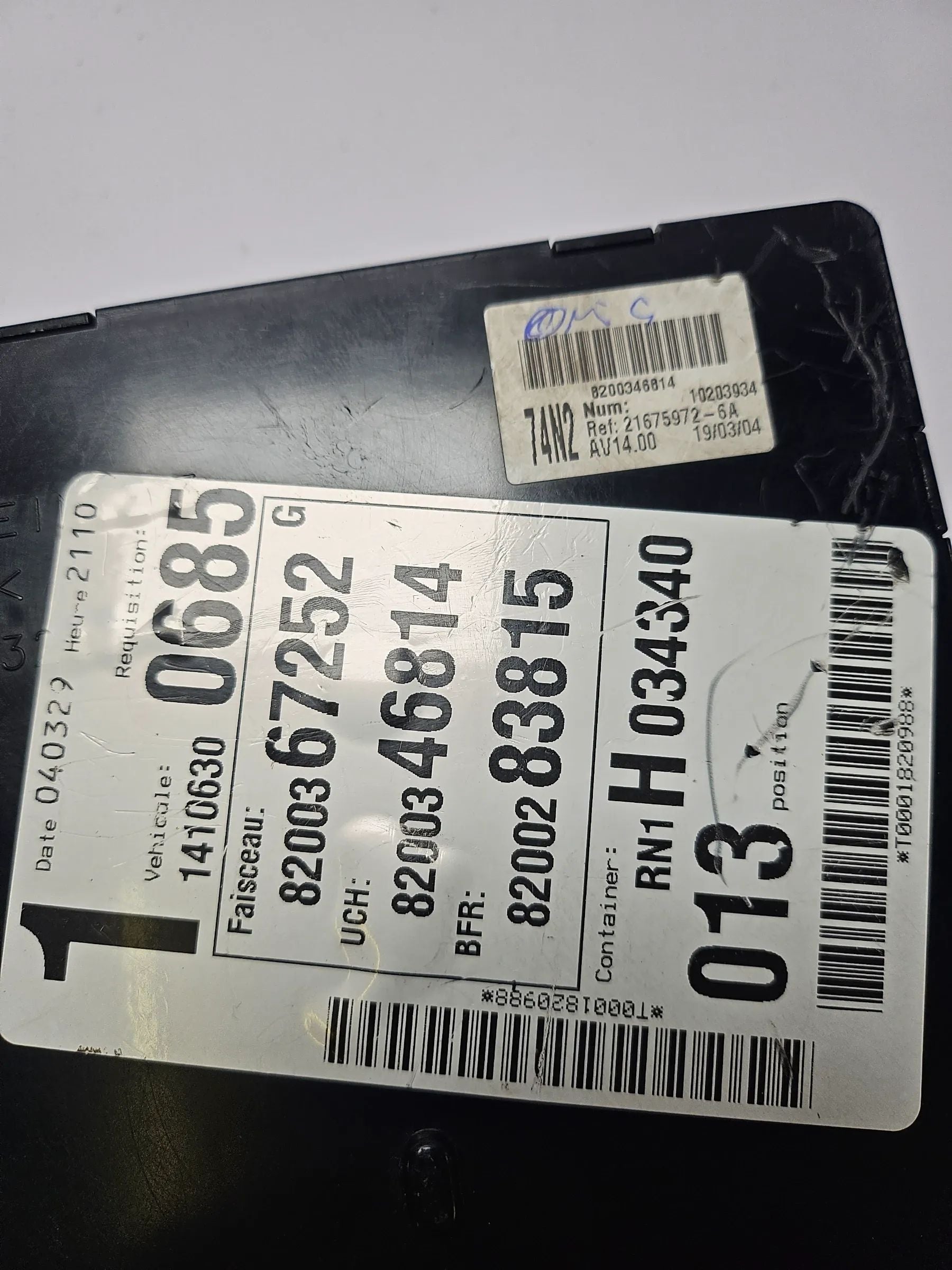 Renault Laguna II 2004 Módulo de Conforto Centralina da Rede de Bordo 8200346814