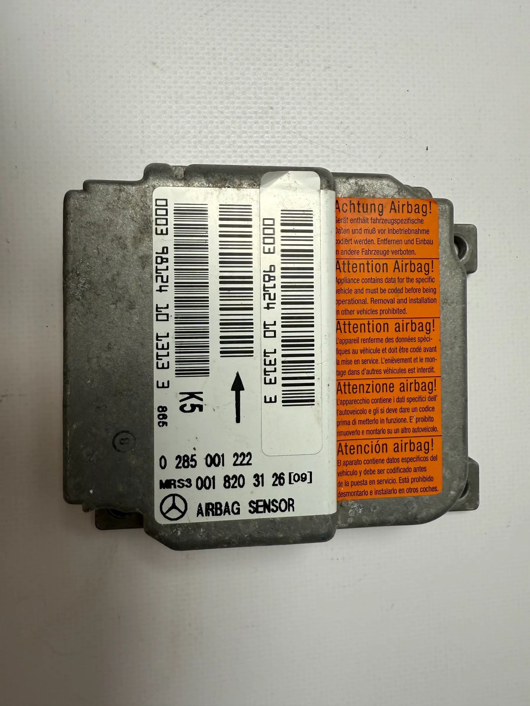 Originale Mercedes Benz W168 A-Klasse Centralina Airbag 0018203126 / A0018203126