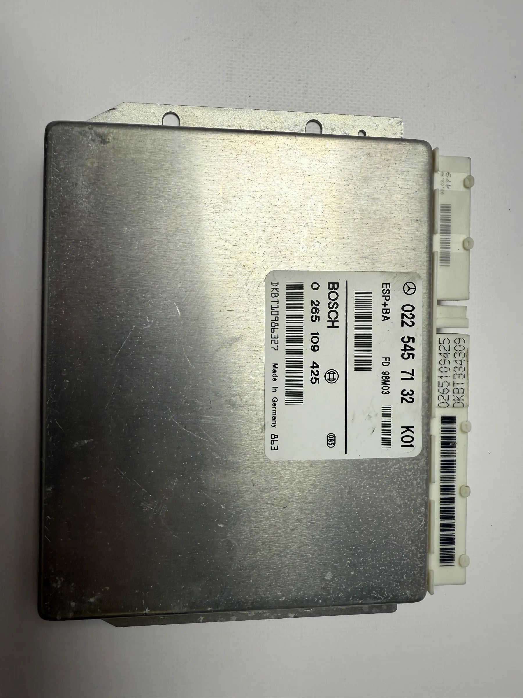 Original Mercedes-Benz A-Klasse ABS / ESP Unidade de Controlo W160 W168 A0225457132 K01