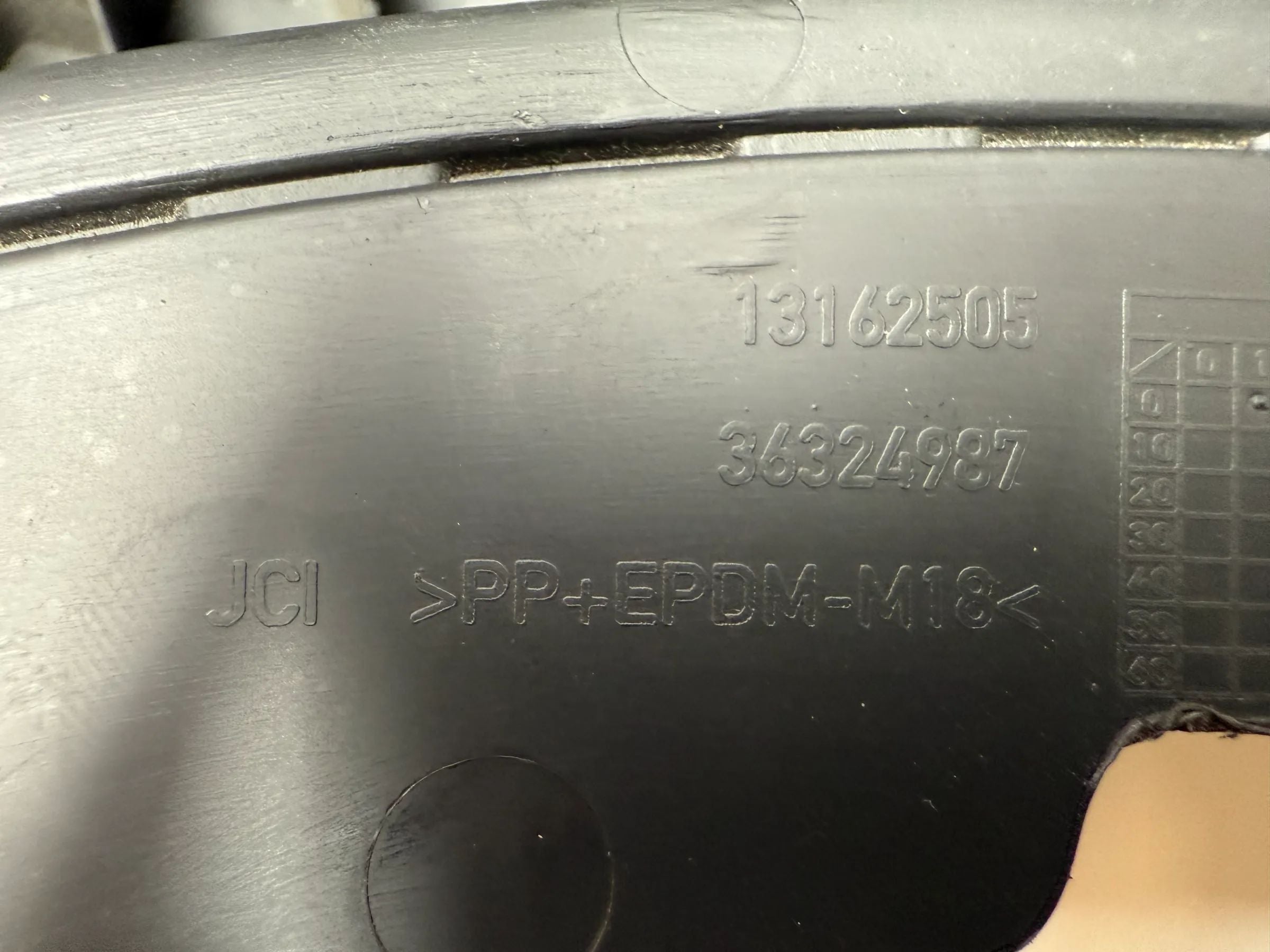 Original Opel Zafira B Revestimento do Painel | Coluna de Direção 13162505 / 36324987 - Auto-veritas