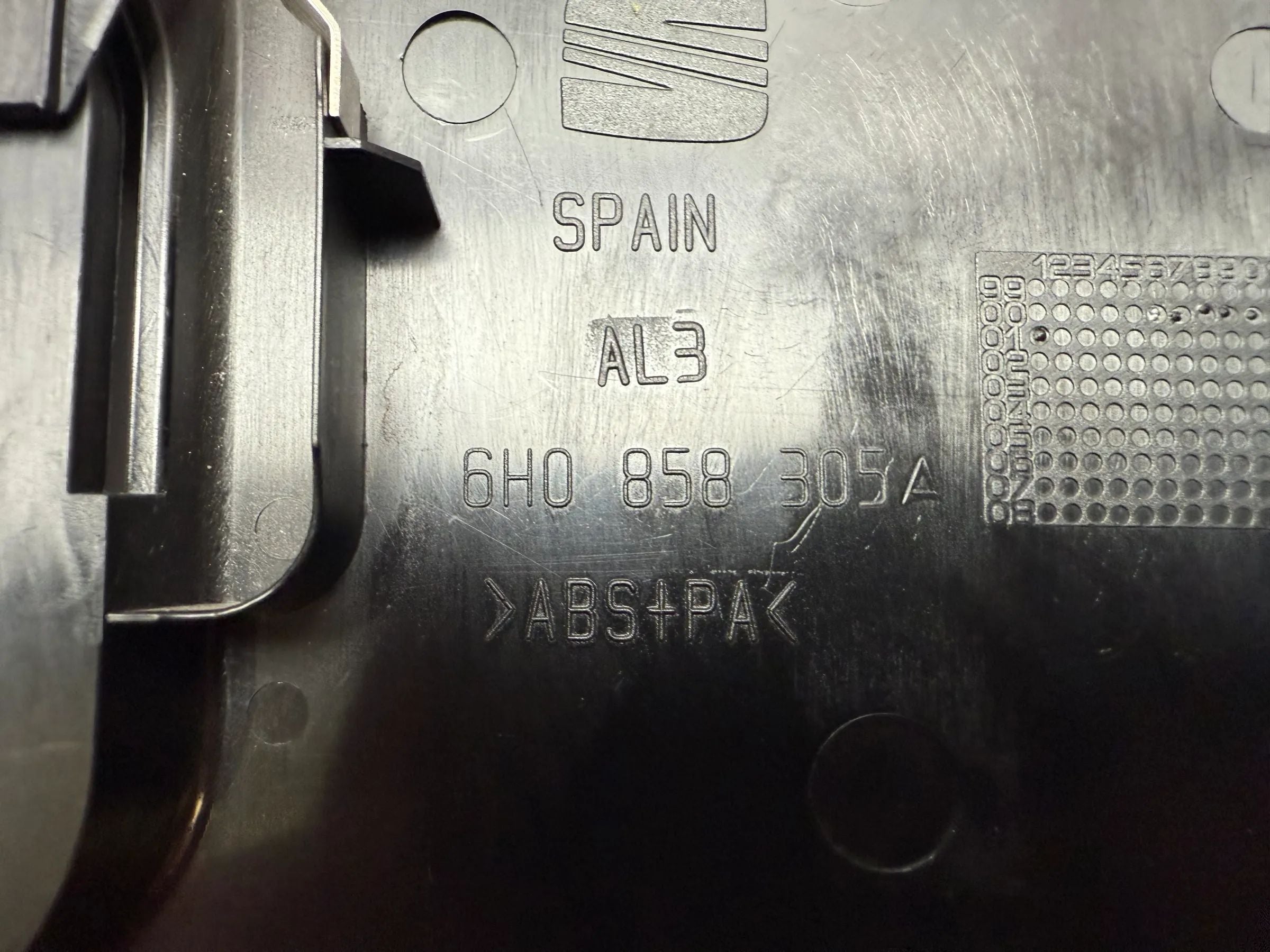 Original Seat Arosa 6H Suporte de Cartões Revestimento 6H0858305