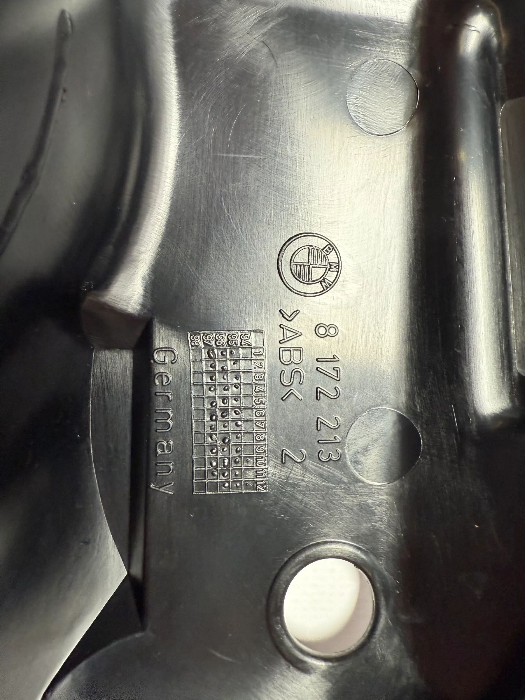 Orijinal BMW E39 Kapı İç Hava Havalandırma Izgarası Ön Sol 8172213 (S31)