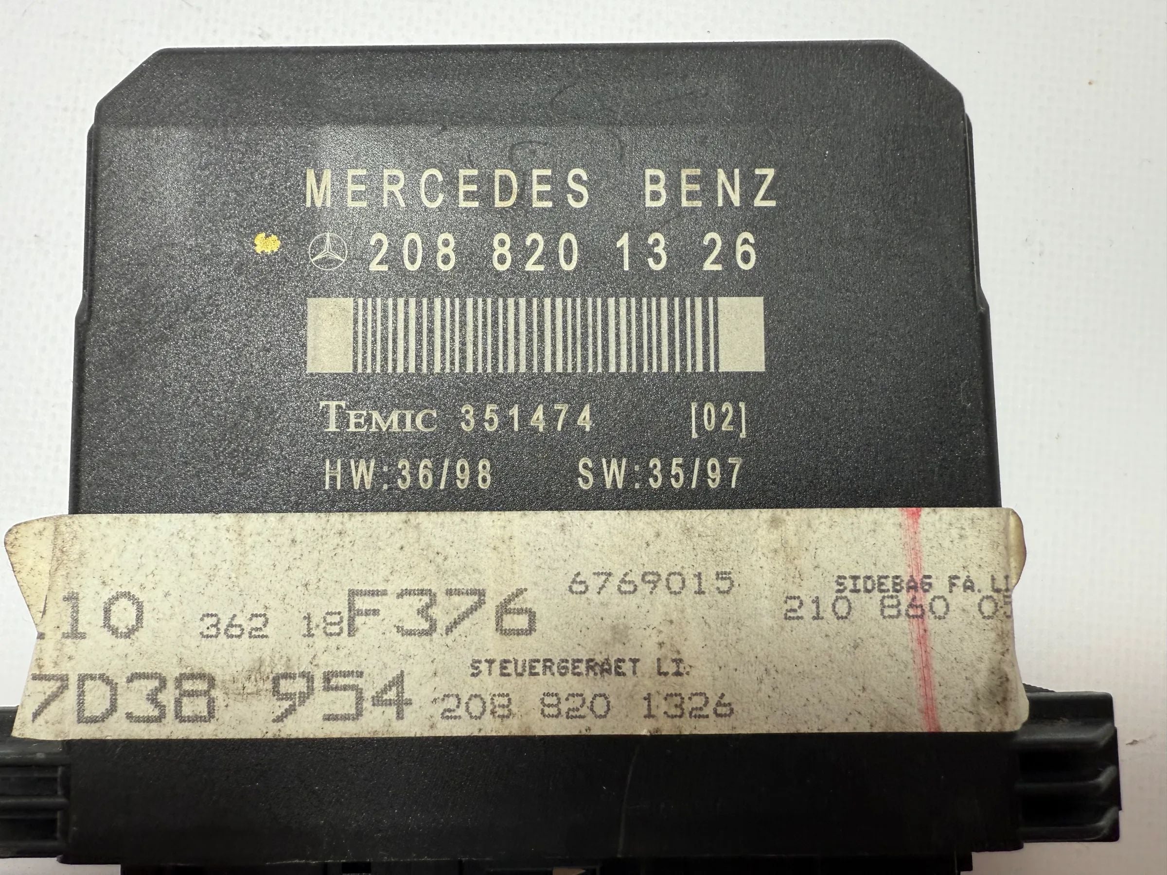 Originale Mercedes Benz E-Klasse W202 Centralina Porta Sinistra 2088201326