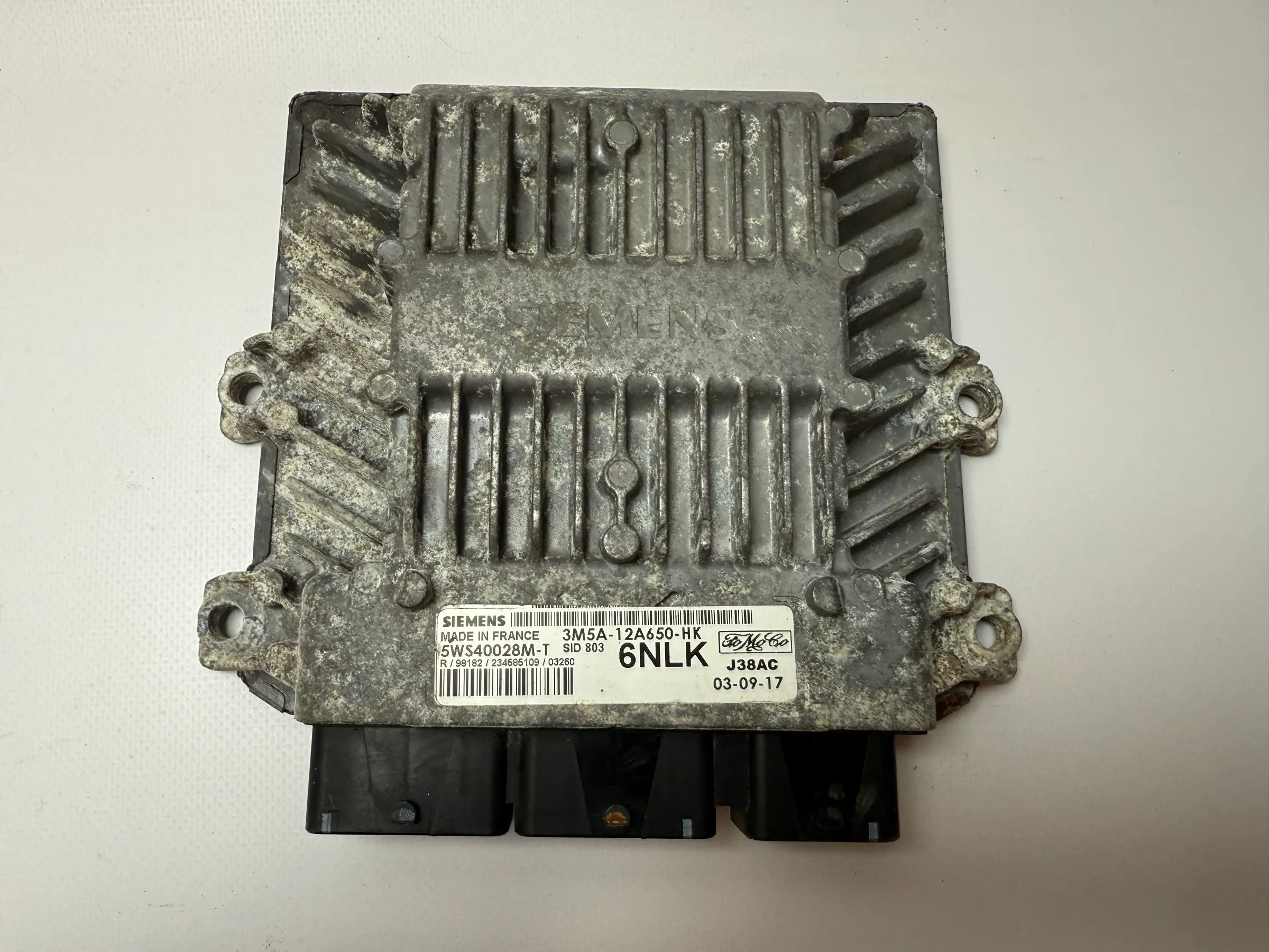 Оригинальный блок управления двигателем Ford C MAX дизель 3M5A-12A650-HK / 5WS40028M-T