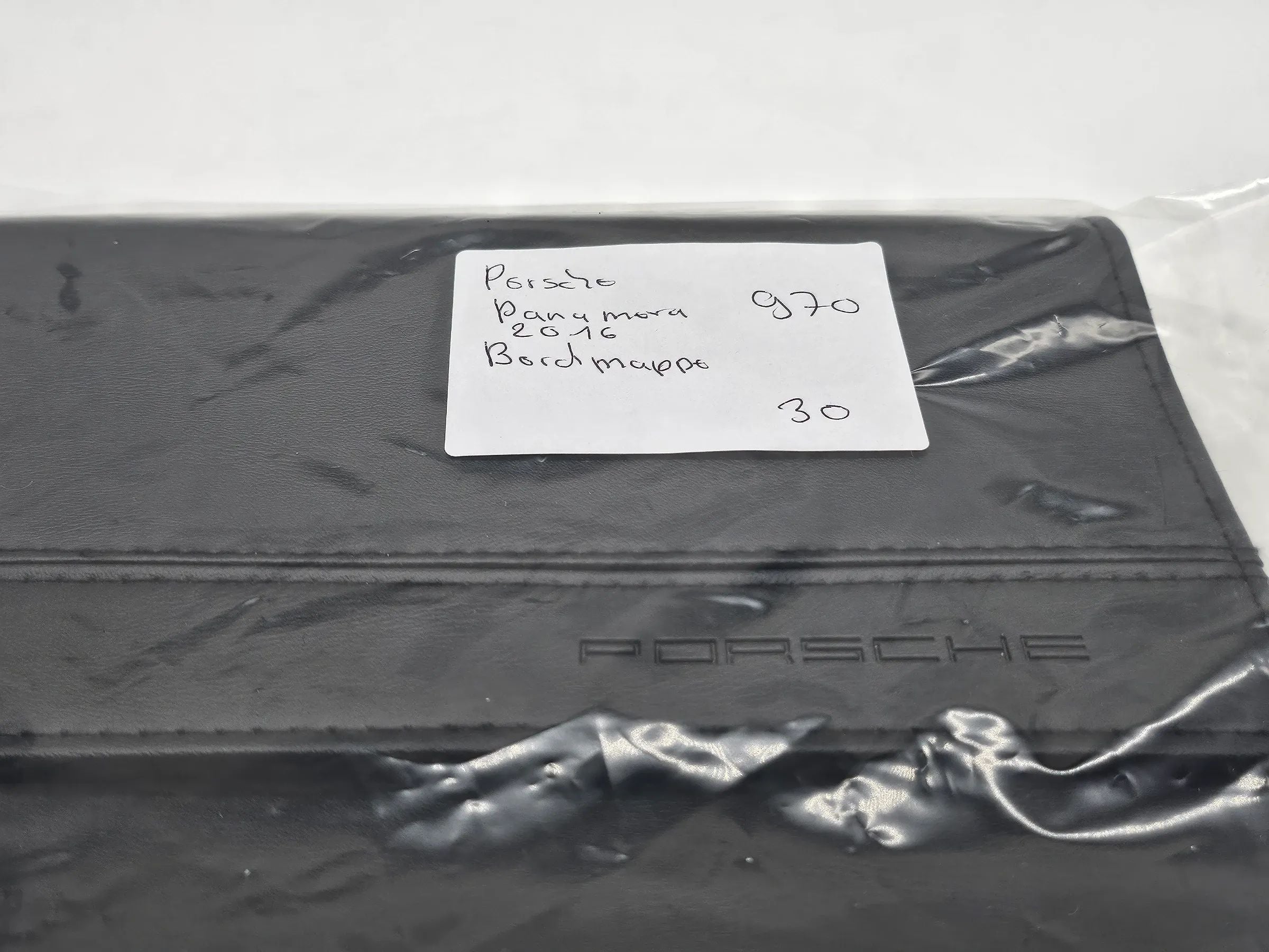 Original Porsche Panamera 970 2016 Bordmappe Leder schwarz