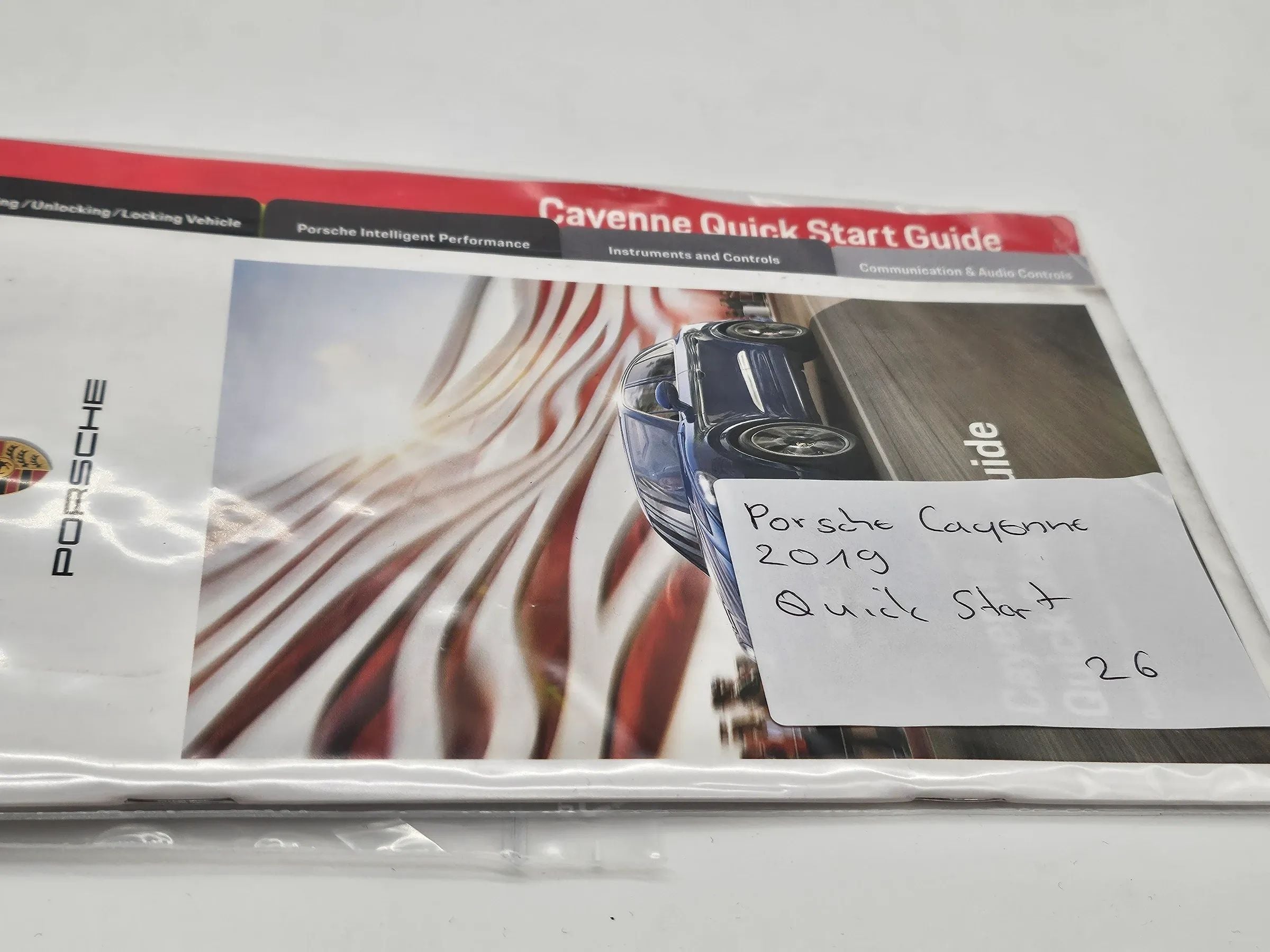 Original Porsche Cayenne 9Y Quick Betriebsanleitung  2019 englisch