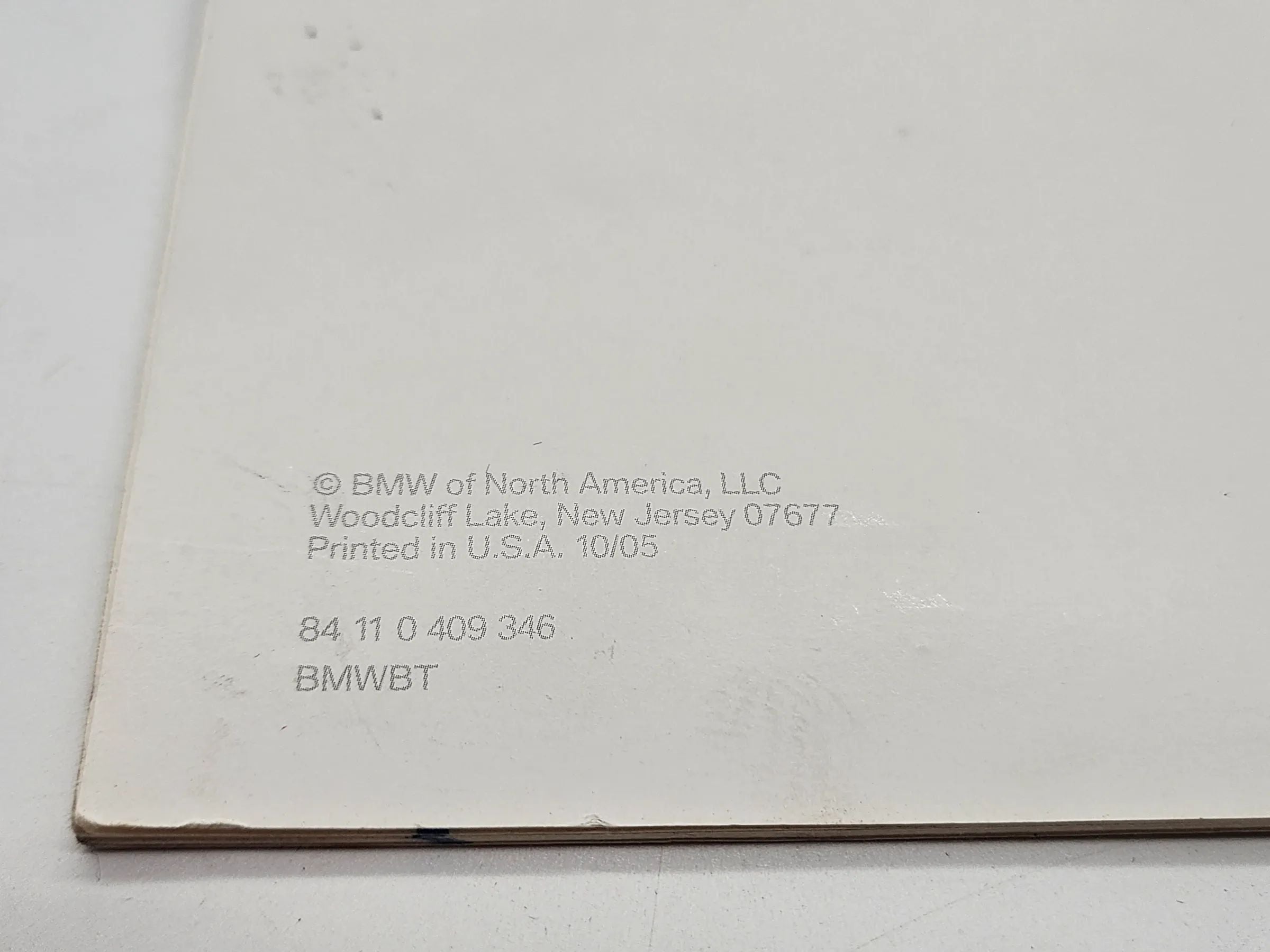 Original BMW  E60 E61 Betriebsanleitung Telefon englisch 2005 8411409346