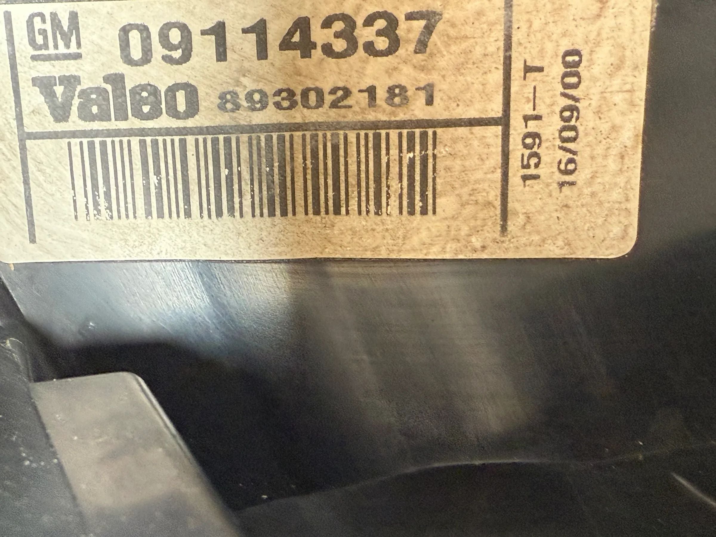 Original Opel Corsa C X01 rear light right, Valeo 09114337 89302181 