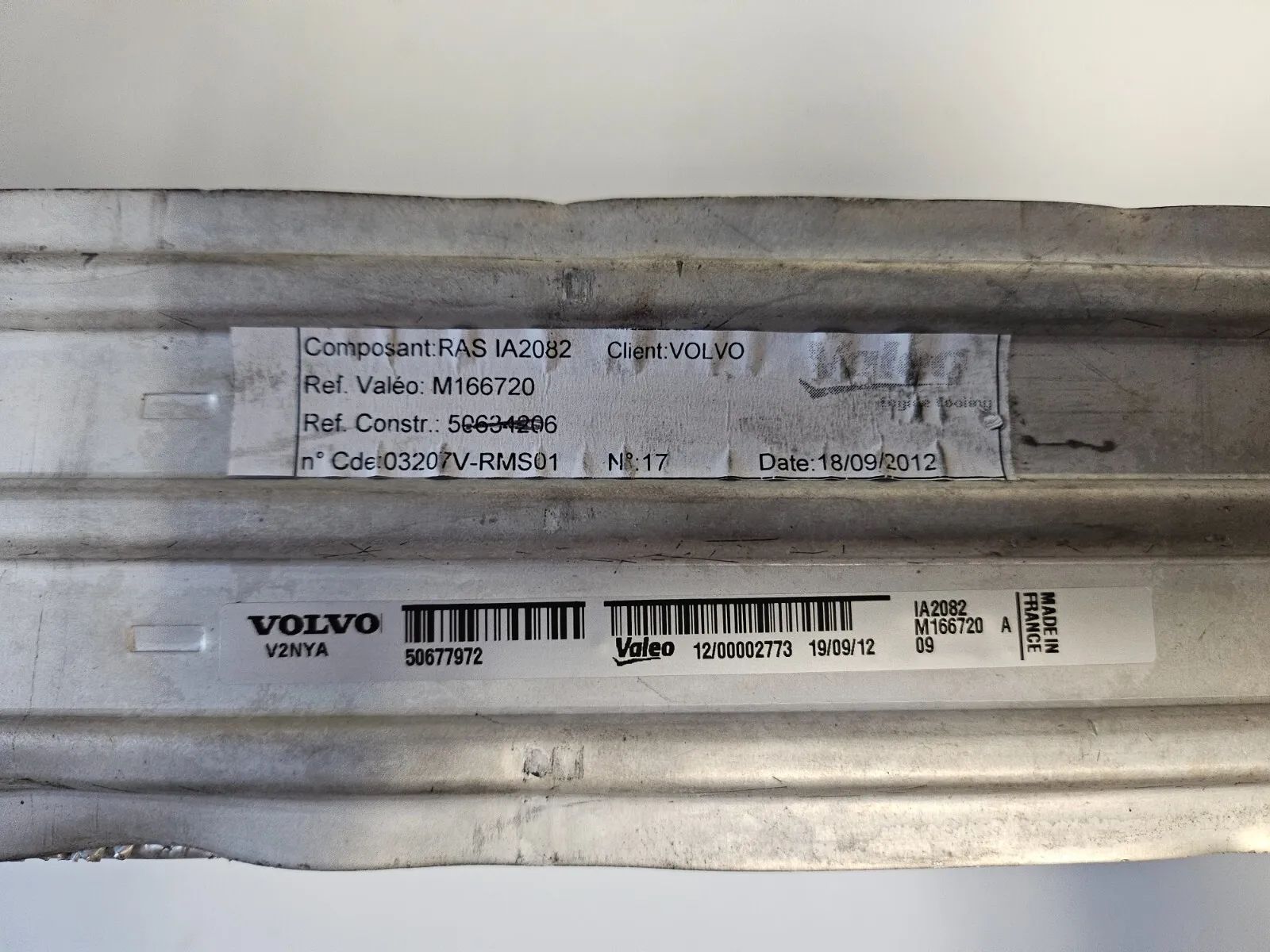 ORİJİNAL VOLVO XC60 (156) 2014 ŞARJ HAVA SOĞUTUCUSU 50677972 V2NYA