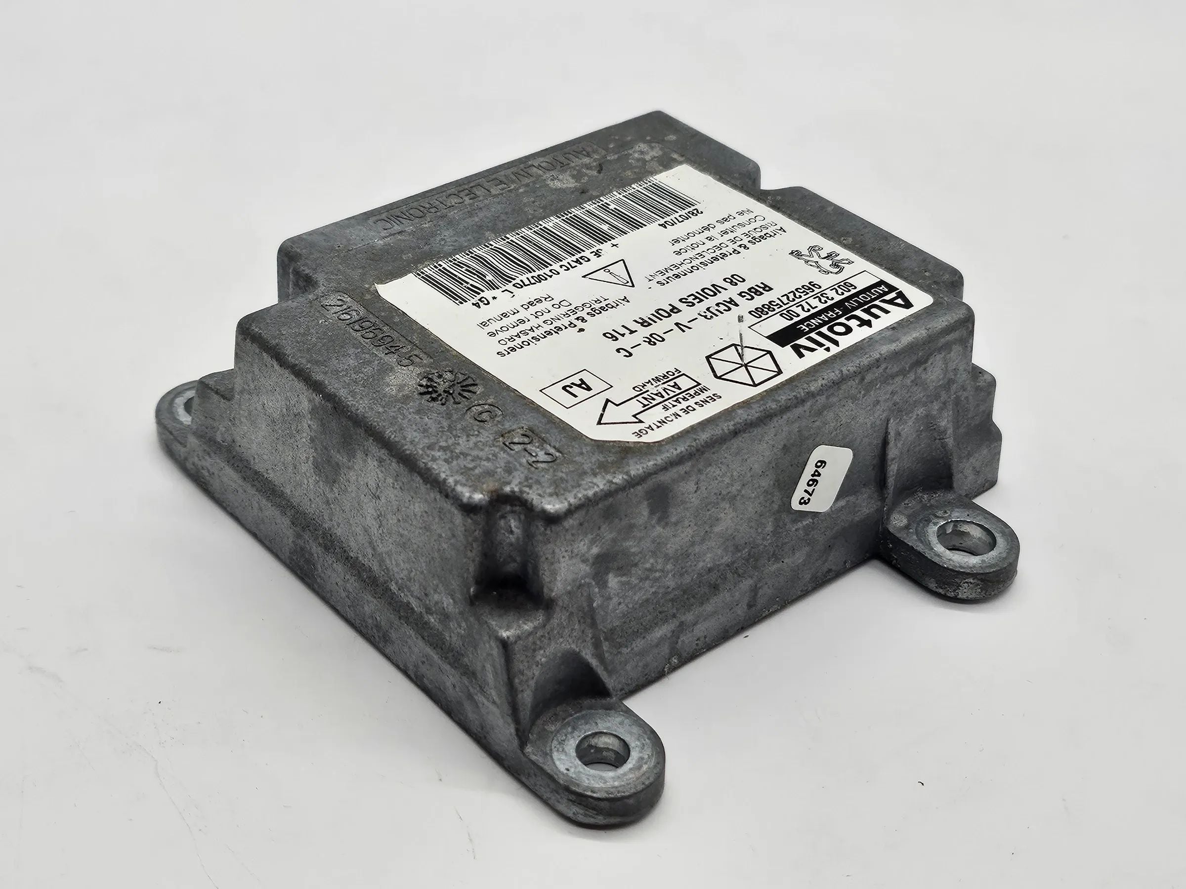 Original Peugeot 206 CC Airbagsteuergerät Airbag Steuergerät 9652275880